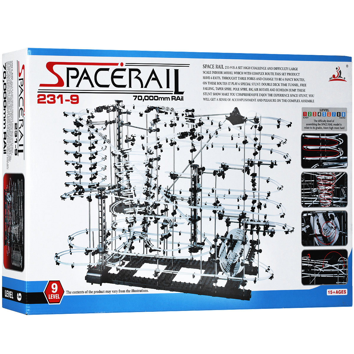 Space Rail Конструктор Уровень 9 231-9231-9 Space Rail Конструктор Уровень 9 231-9231-9Конструктор Space Rail - космическая трасса, представляет собой отличную пространственную головоломку, которая увлечет всю семью от мала до велика! Процесс сборки доставит удовольствие и детям, и родителям, а запуск космической трассы приведет всех в восторг. Вы сможете построить захватывающие дороги общей длиной до 70 метров и сами задать траектории, по которым стремительно будут проноситься металлические шарики. Это интереснейший аттракцион, напоминающий американские горки, за которым можно наблюдать часами. Комплект включает элементы для сборки модели, 12 металлических шариков и схематичную инструкцию, которая позволит собрать конструкцию правильно и быстро. Сборка конструктора поможет ребенку развить пространственное мышление и фантазию. Собранная модель станет изюминкой вашего дома и привлечет внимание окружающих. Вы и ваш ребенок сможете гордиться тем, что самостоятельно собрали такой аттракцион. Характеристики: Материал: пластик, металл. ...