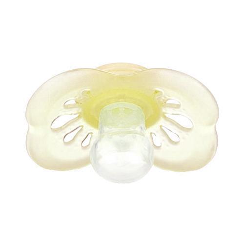 NUBY Пустышка силиконовая, анатомическая форма 6+ м, цвет: желтый. ID5714LFSNID5714LFSN, желтый NUBY Пустышка силиконовая, анатомическая форма 6+ м, цвет: желтый. ID5714LFSNID5714LFSN, желтыйОткрытый нагубник предназначен для обеспечения максимальной циркуляции воздуха и избежания раздражения на нежной коже младенца. Пустышка Nuby не только комфортна в использовании, но и стимулирует процесс раннего прорезывания зубов. Пустышка из силикона упругая, эластичная, прочная и служит дольше латексной.