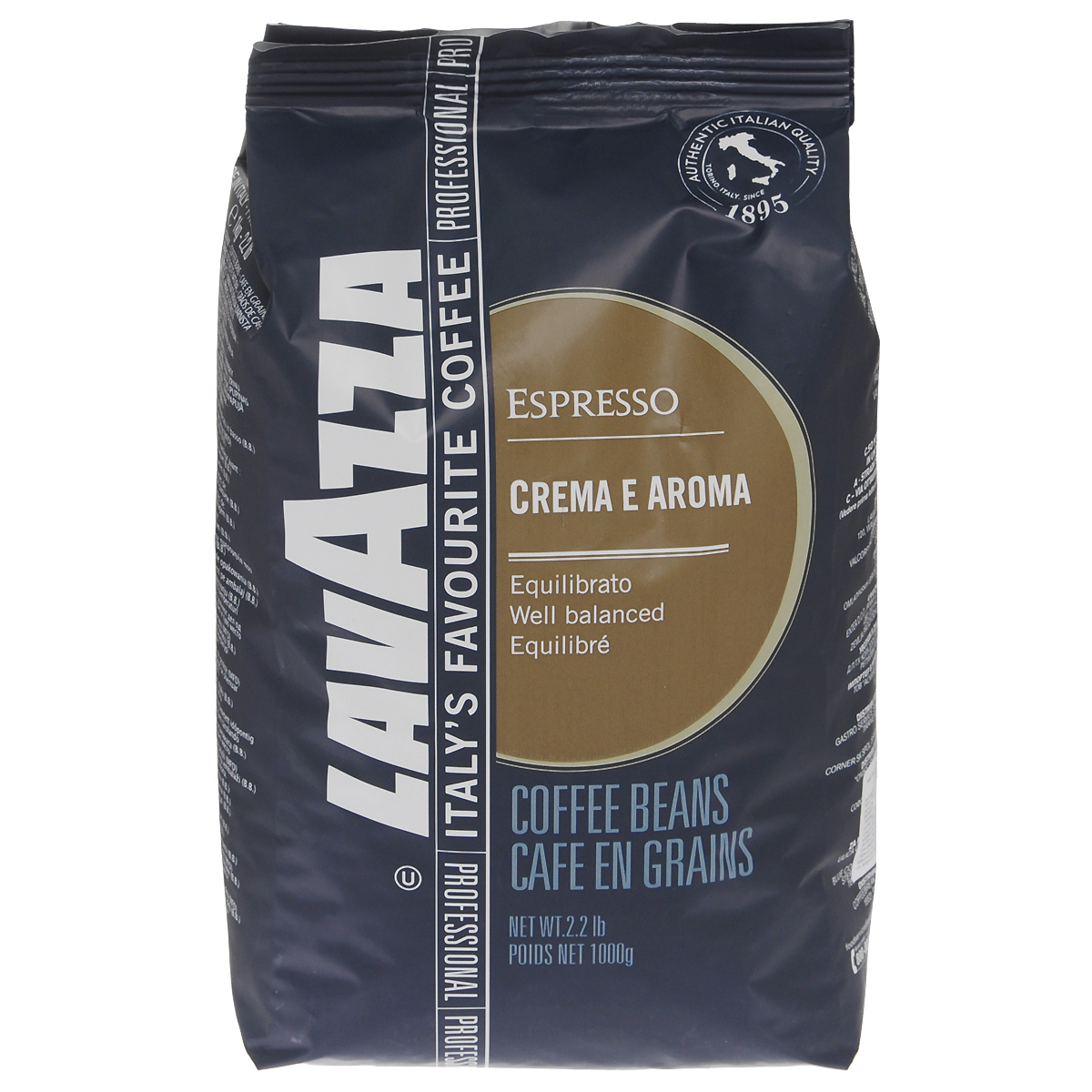 Lavazza Crema e Aroma Espresso кофе в зернах, 1 кг8000070124905 Lavazza Crema e Aroma Espresso кофе в зернах, 1 кг8000070124905Lavazza Crema e Aroma Espresso - это кофейная смесь с плотной «крема» и сильным характером, с приятным послевкусием сухих фруктов, горького шоколада и ценных пород дерева, которые напомнят вам о выдержанном марочном вине.