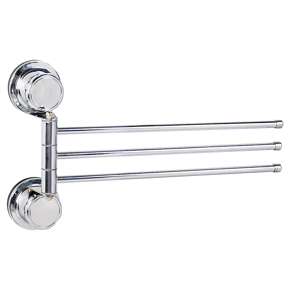 Вешалка для полотенец Tatkraft Vacuum Screw Leopold, настенная, 33 x 21 см10734 Вешалка для полотенец Tatkraft Vacuum Screw Leopold, настенная, 33 x 21 см10734Настенная вешалка для полотенец Tatkraft Vacuum Screw Philip изготовлена из хромированной стали. Имеет 3 подвижные планки. Крепится к стене при помощи специальной технологии Vacuum Screw HARD. Эта первая технология, которая совмещает преимущества двух систем - адгезивной и вакуумной. Подходит для ровных поверхностей. Вакуум создает мощную прижимную силу, адгезив на молекулярном уровне связывает поверхности за счет проникновения в поверхность крепления. Совместно эти две технологии создают систему, не имеющую аналогов на рынке. Vacuum Screw - это легкая и быстрая установка без сверления на любой воздухонепроницаемой поверхности. Крепление многоразовое - до 500 установок. Вешалка выдерживает вес до 8 кг.