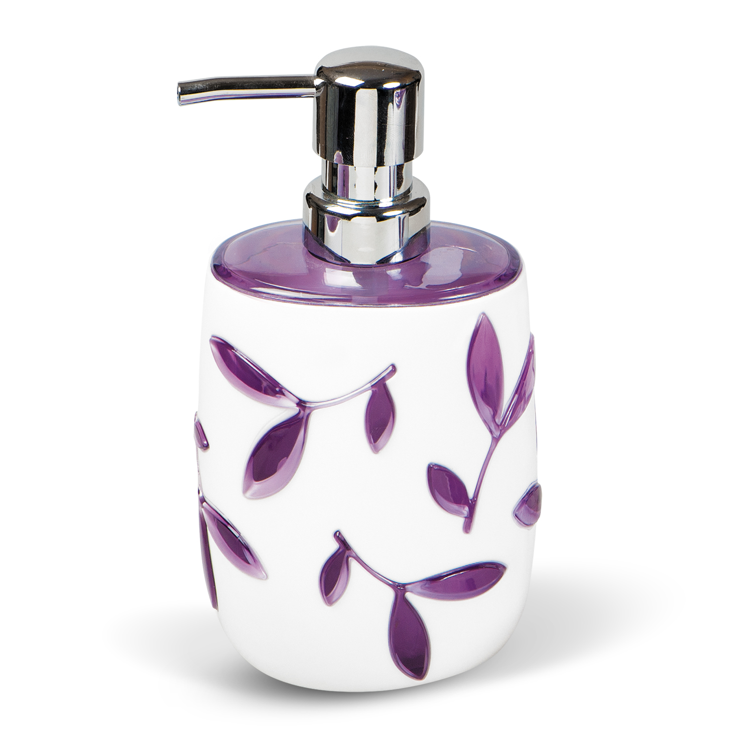 Дозатор для жидкого мыла Tatkraft Immanuel Olive Violet, цвет: белый, фиолетовый12073 Дозатор для жидкого мыла Tatkraft Immanuel Olive Violet, цвет: белый, фиолетовый12073Дозатор для жидкого мыла Tatkraft Immanuel Olive Violet изготовлен из акрила. Такой аксессуар очень удобен в использовании: достаточно лишь перелить жидкое мыло в дозатор, а когда необходимо использование мыла, легким нажатием выдавить нужное количество. Дозатор Immanuel Olive Violet станет стильным аксессуаром, который украсит интерьер ванной комнаты. Характеристики: Материал: акрил, металл. Размер: 8 см х 6 см х 17 см. Размер упаковки: 8 см х 6 см х 17 см. Артикул: 12073.