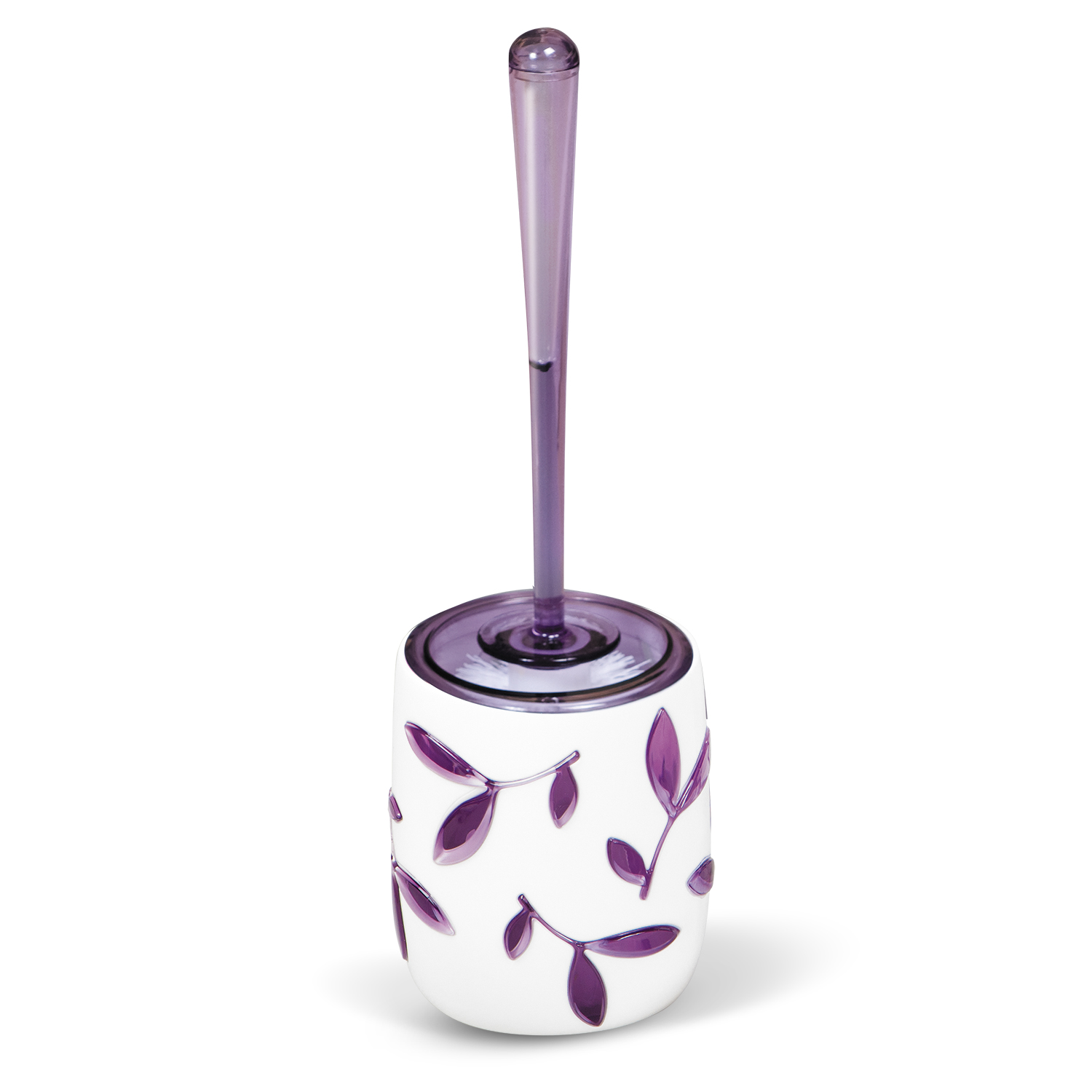 Гарнитур для туалета Tatkraft Immanuel Olive Violet, цвет: белый, фиолетовый12097 Гарнитур для туалета Tatkraft Immanuel Olive Violet, цвет: белый, фиолетовый12097Гарнитур для туалета Tatkraft Immanuel Olive Violet- это необходимая вещь в каждом доме. Чаша с устойчивым основанием не позволяет жидкости пролиться. Большая круглая моющая часть ершика, выполненная из прочных полимерных волокон, позволяет легко чистить поверхность.