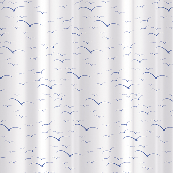 Шторка для ванной Tatkraft Seagull, цвет: белый, синий, 180 см х 180 см14053 Шторка для ванной Tatkraft Seagull, цвет: белый, синий, 180 см х 180 см14053Шторка для ванной Tatkraft Seagull, изготовленная из Peva - водонепроницаемого, мягкого на ощупь и прочного материала, декорирована изображением силуэтов летящих чаек. Не содержит ПВХ. Шторка быстро сохнет, легко моется и обладает повышенной износостойкостью. В комплекте также имеется 12 овальных колец. Шторка оснащена магнитами-утяжелителями для лучшей фиксации. Шторка для ванной Tatkraft Seagull порадует вас своим ярким дизайном и добавит уюта в ванную комнату. Характеристики: Материал: 50% полиэтилен, 50% этиленвинилацетат (Peva). Цвет: белый, синий. Размер шторки: 180 см х 180 см. Количество колец: 12 Размер упаковки: 20,5 см х 29 см х 3,5 см. Производитель: Эстония. Изготовитель: Китай. Артикул: 14053.