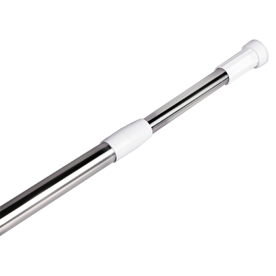 Карниз для ванной комнаты Tatkraft Mast, телескопический, длина 110-200 см14305 Карниз для ванной комнаты Tatkraft Mast, телескопический, длина 110-200 см14305Прямой телескопический карниз Tatkraft Mast изготовлен из нержавеющей стали. Устанавливается в распор между двумя стенами в ванных комнатах и любых других помещениях. Для установки карниза не требуются какие-либо крепежные элементы и дополнительные инструменты. Он фиксируется благодаря стержневой пружине. Длину карниза можно регулировать - от 110 до 200 см. Карниз не подвержен коррозии и устойчив к царапинам. Особенности карниз Tatkraft Mast: - простой и надежный механизм установки; - подходит для ванн с размерами 110-200 см; - прочно фиксируется благодаря внутренней пружине; - при необходимости быстро и легко демонтируется; - изготовлен из материалов, обеспечивающих долговременное использование в помещениях с высокой влажностью.