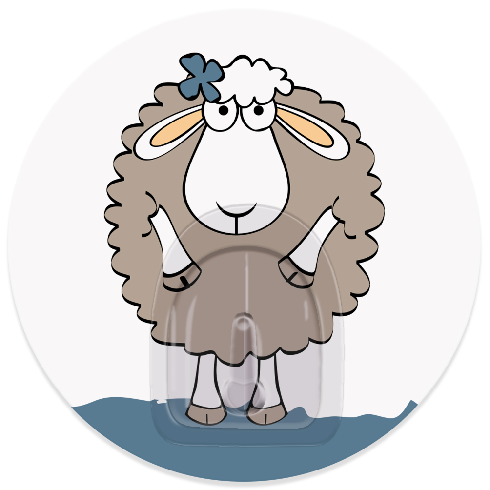 Крючок адгезивный Tatkraft Funny sheep. Dolly, диаметр 8 см18655 Крючок адгезивный Tatkraft Funny sheep. Dolly, диаметр 8 см18655Крючок адгезивный Tatkraft Funny sheep. Dolly изготовлен из пластика. Крючок может быть установлен только на ровной воздухонепроницаемой поверхности: плитка, стекло, пластик, металл, ламинированное дерево и другие. Крючок является многоразовым, что позволяет перевесить его в любое удобное место. Крючок Tatkraft Funny sheep. Dolly имеет авторский дизайн, который украсит любой интерьер. Диаметр крючка: 8. Максимальная нагрузка: 3 кг.
