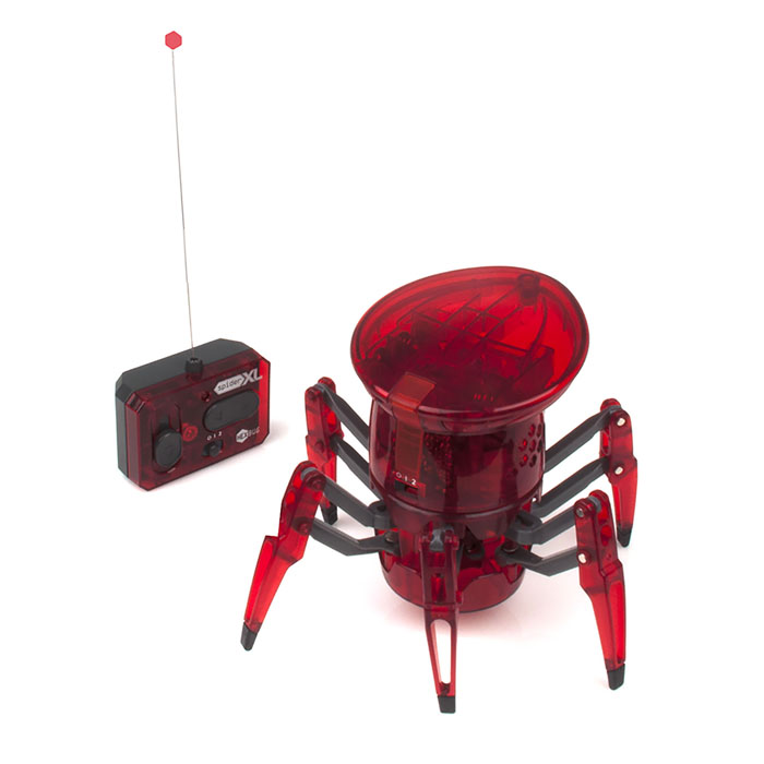 Микро-робот Hexbug Spider XL, цвет: красный477-2422_2 Микро-робот Hexbug Spider XL, цвет: красный477-2422_2Микро-робот Hexbug Spider XL - завораживающий своими размерами представитель семейства Hexbug. Робот-паук стал в 1,5 раза крупнее предшественника! Микро-робот может вращать головой на 360°, может двигаться в разные стороны и с разной скоростью. Управляется при помощи пульта с радиоуправлением. Внутреннюю конструкцию микро-робота можно просматривать благодаря прозрачному корпусу из прочного пластика. Микро-робот Hexbug Spider XL станет превосходным подарком для вашего ребенка. Робот-жук работает от 3 батареек типа AA (не входят в комплект). Пульт радиоуправления работает от 1 батарейки Крона 9V (не входит в комплект).