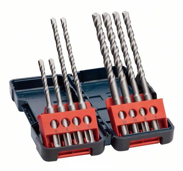 Сверла Bosch SDS-plus 8 шт. Tough Box 5-10 мм 26070199032607019903 Сверла Bosch SDS-plus 8 шт. Tough Box 5-10 мм 26070199032607019903Немецкая компания Bosch на сегодняшний день является одной из самых крупных мировых корпораций. За более чем вековую историю компания зарекомендовала себя, как производитель надежного высококачественного инструмента и оборудования, товаров для автомобилестроения и инструментов для промышленного производства. Огромную роль в имидже компании играет огромная сервисная сеть позволяющая качественно обслуживать инструмент в любой точки земного шара. Важной частью этого процесса является производство расходников и принадлежностей для инструмента. Вся продукция Бош изготавливается с учетом мировых стандартов качества, что делает ее использование максимально долговечным и удобным. Состав набора: - 5,0x110 - 6,0x110 - 6,0х160 (x2) - 8,0x160 (x2) -10,0x160 (x2)