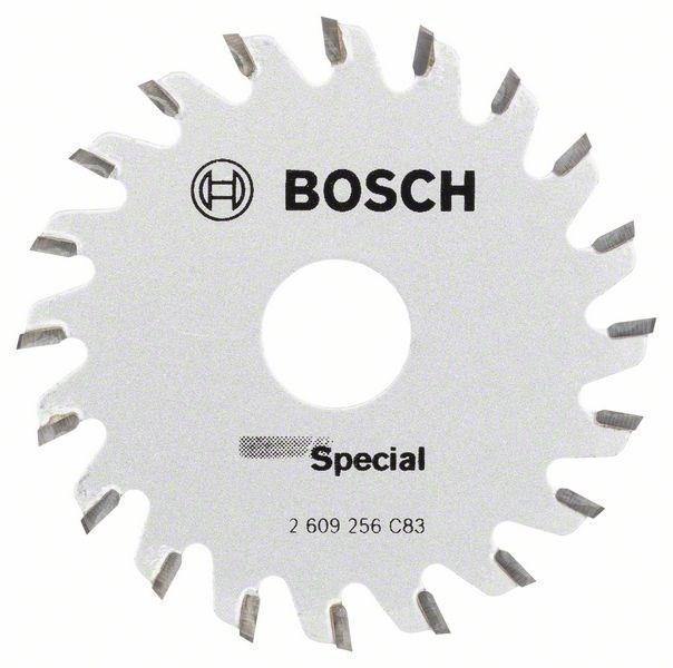 Циркулярный диск Bosch Special 65x15ммx20, PKS16Mul 2609256C832609256C83 Циркулярный диск Bosch Special 65x15ммx20, PKS16Mul 2609256C832609256C83Bosch 2609256C83 - профессиональный диск для дисковых (циркулярных) пил. Диск позволяет делать чистые резы в таких материалах, как: твердое и мягкое дерево, ДСП-панели, МДФ и комбинированные материалы. Твердосплавные зубья обеспечивают долгий срок службы оснастки.