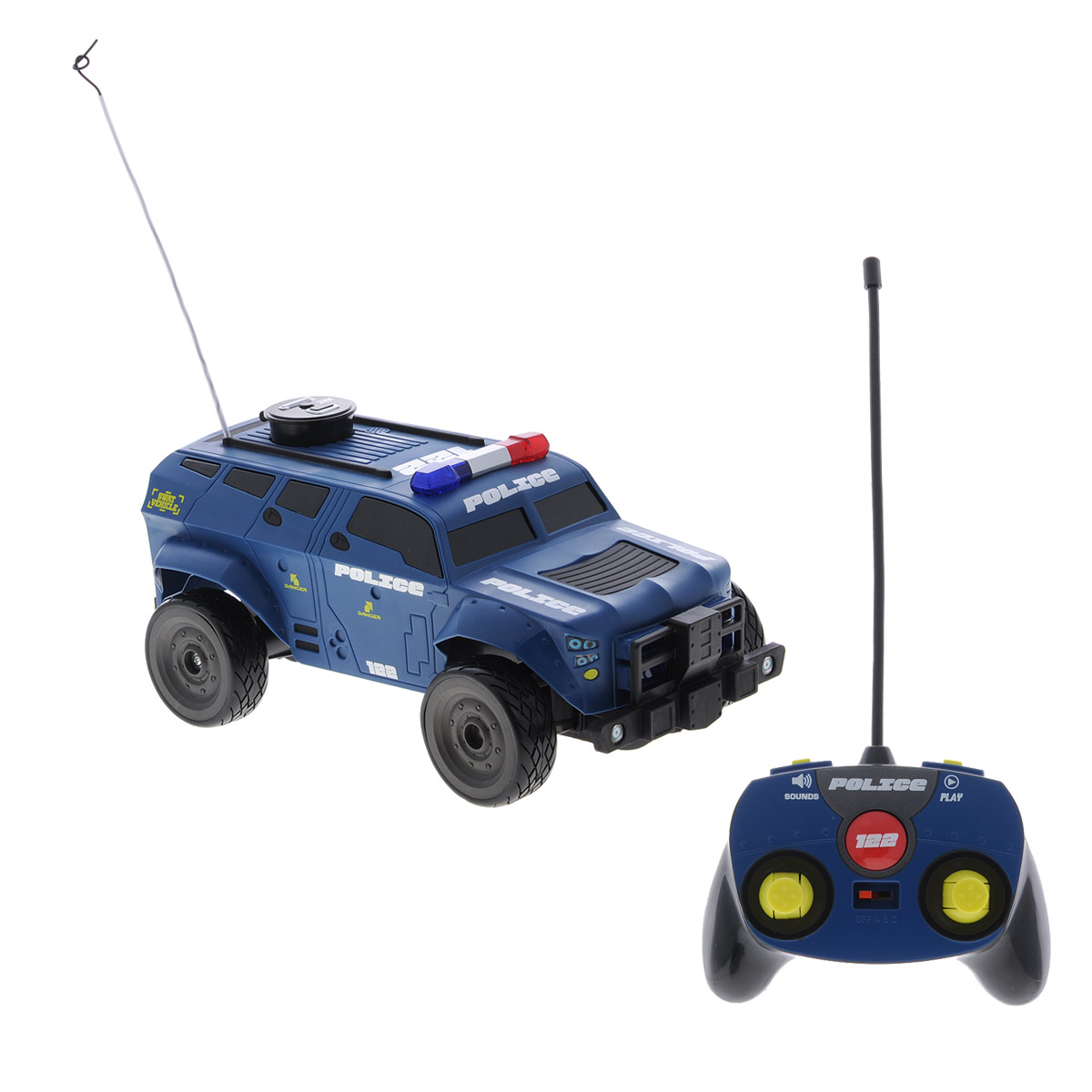 Maisto Машина на радиоуправлении Voice Defender81176 Maisto Машина на радиоуправлении Voice Defender81176Радиоуправляемая модель Maisto Полицейский внедорожник Voice Defender обязательно привлечет внимание взрослого и ребенка и несомненно понравится любому, кто увлекается автомобилями. Машинка обладает легким, но прочным каркасом из высококачественного пластика, повышенной амортизацией колес, усиленной защитой. Шины выполнены из мягкой резины. При нажатии на корпус замигают проблесковые маячки на крыше, раздастся звук сирены и команды полицейского. Отличительной чертой этого автомобиля является наличие устройства, позволяющего осуществлять запись и последующее воспроизведение голоса или каких-либо звуков (длительность записи до 15 секунд). Для записи нужно нажать кнопку REC на крыше модели. Управление автомобилем осуществляется с помощью удобного пульта управления. Машинка может перемещаться вперед, дает задний ход, поворачивает влево и вправо, останавливается. 3 канала управления дают возможность играть троим игрокам одновременно рядом друг с другом. ...