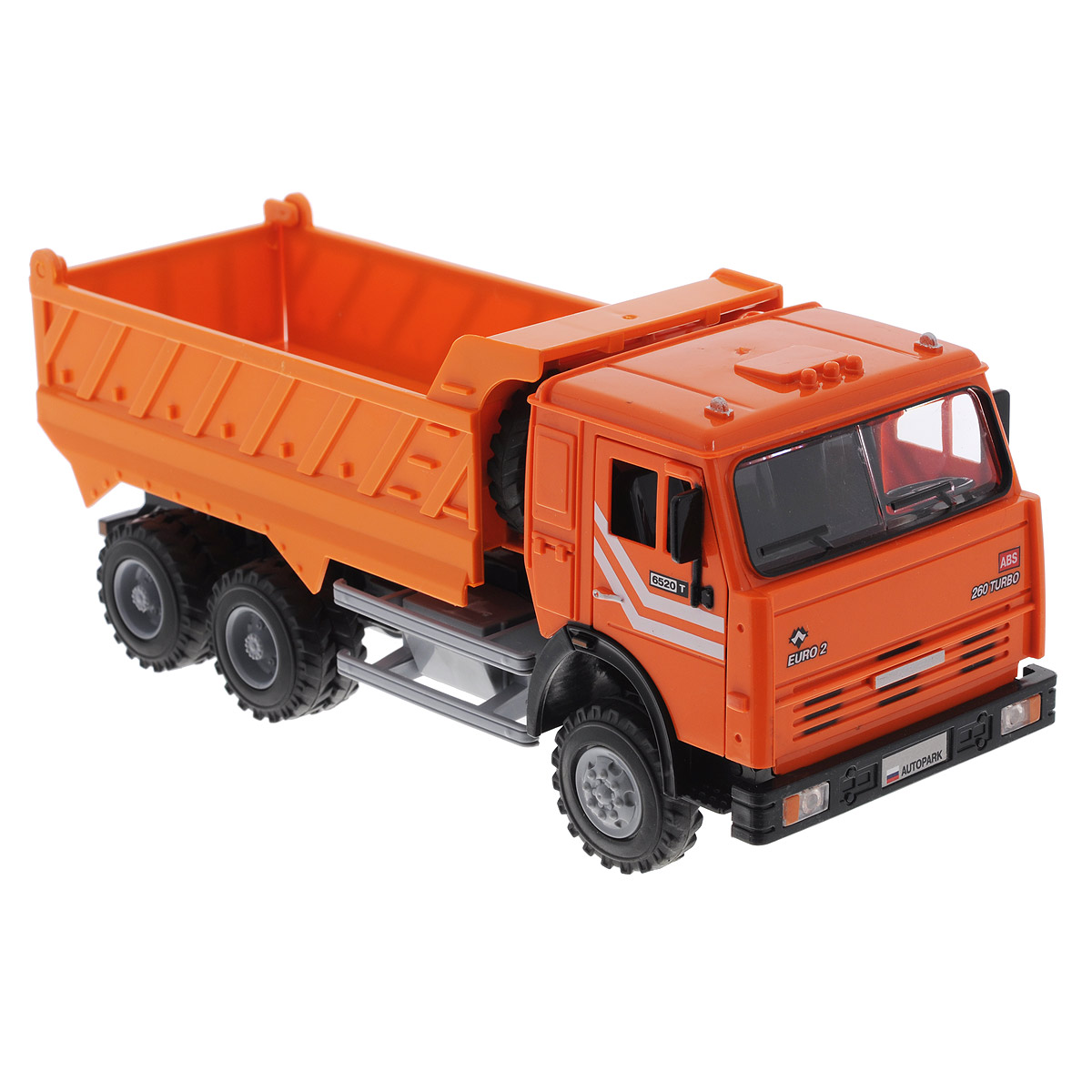 ТехноПарк Cамосвал 260 TurboA532-H36003-J006 ТехноПарк Cамосвал 260 TurboA532-H36003-J006Инерционная машинка ТехноПарк Самосвал, выполненная из пластика и металла, станет любимой игрушкой вашего малыша. Игрушка представляет собой модель бортового самосвала. У машинки открываются двери, откидывается кабина, поднимается кузов и открывается задний борт. При нажатии на кабину замигают фары и раздастся звук работающего двигателя. Прорезиненные колеса обеспечивают надежное сцепление с любой гладкой поверхностью. Ваш ребенок будет часами играть с этой машинкой, придумывая различные истории. Порадуйте его таким замечательным подарком! Машинка работает от батареек (товар комплектуется демонстрационными).