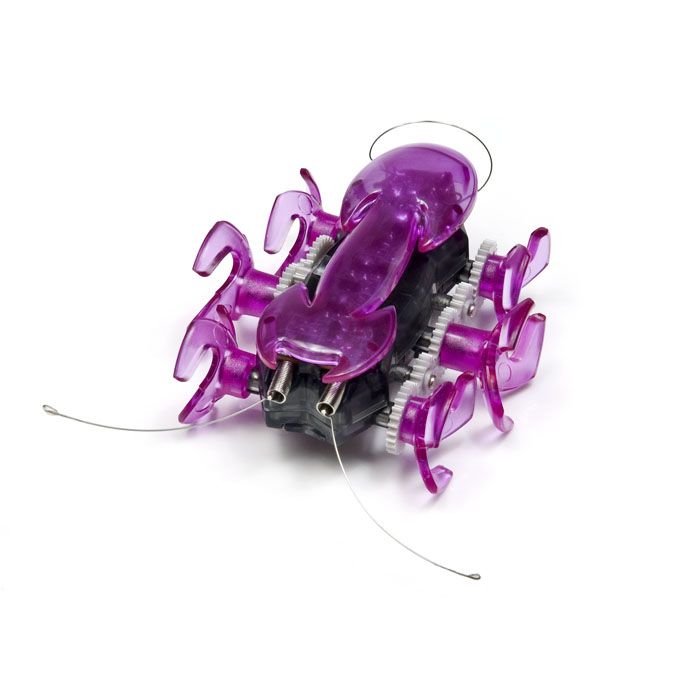 Микро-робот Hexbug Ant, цвет: фиолетовый401-1363_4 Микро-робот Hexbug Ant, цвет: фиолетовый401-1363_4Микро-робот Hexbug Ant - самый быстрый представитель роботов-жуков. Он бегают на своих 6 лапках, издавая забавный механический звук. В случае столкновения с препятствием, робот- муравей сразу же поменяет направление движения. Это происходит благодаря сенсорам, расположенным с обеих сторон микро-робота. Так как корпус микро-робота прозрачный, можно легко рассмотреть, что же происходит внутри игрушечного муравья во время его молниеносных движений. Но все-таки гораздо интереснее наблюдать, как он бегает! Для этого лучше всего выбрать твердую гладкую поверхность, чтобы быть уверенным, что лапки робота-муравья нигде не застрянут. Микро-робот Hexbug Ant - отличное приобретение для вас и вашего ребенка. Hexbug Ant работает от 2 батареек типа AG13 (входят в комплект). Гарантия: 15 дней.