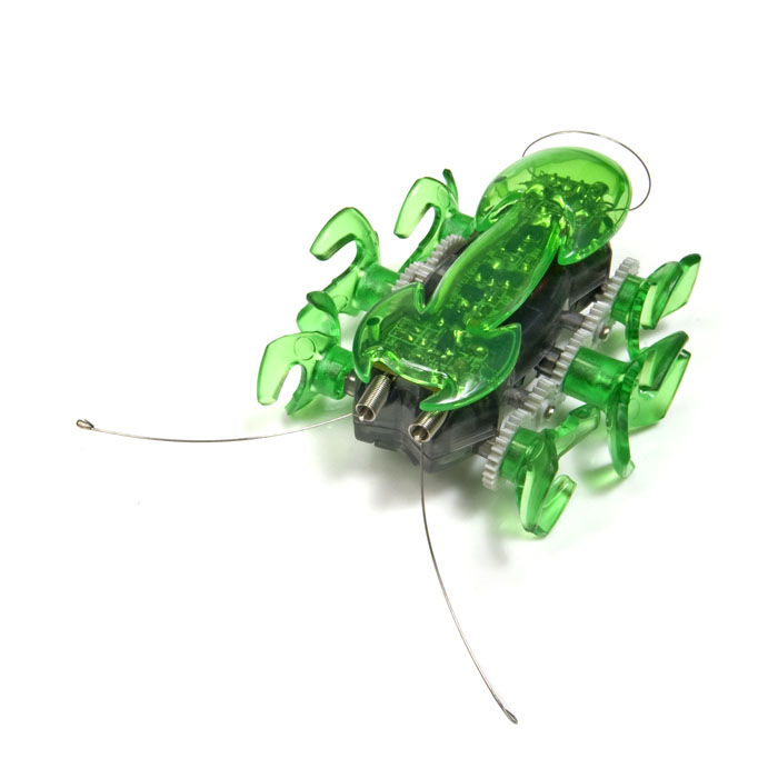 Микро-робот Hexbug Ant, цвет: зеленый401-1363_2 Микро-робот Hexbug Ant, цвет: зеленый401-1363_2Микро-робот Hexbug Ant - самый быстрый представитель роботов-жуков. Он бегают на своих 6 лапках, издавая забавный механический звук. В случае столкновения с препятствием, робот- муравей сразу же поменяет направление движения. Это происходит благодаря сенсорам, расположенным с обеих сторон микро-робота. Так как корпус микро-робота прозрачный, можно легко рассмотреть, что же происходит внутри игрушечного муравья во время его молниеносных движений. Но все-таки гораздо интереснее наблюдать, как он бегает! Для этого лучше всего выбрать твердую гладкую поверхность, чтобы быть уверенным, что лапки робота-муравья нигде не застрянут. Микро-робот Hexbug Ant - отличное приобретение для вас и вашего ребенка. Hexbug Ant работает от 2 батареек типа AG13 (входят в комплект). Гарантия: 15 дней.