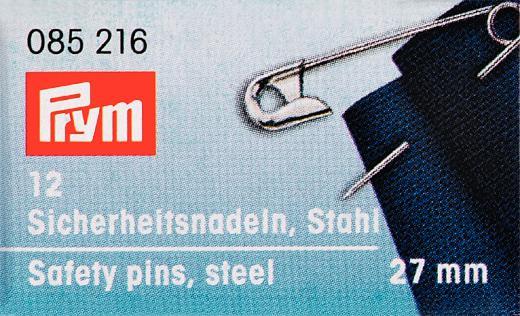 Булавки английские Prym, цвет: серебристый, 27 мм, 12 шт. 085216085216 Булавки английские Prym, цвет: серебристый, 27 мм, 12 шт. 085216085216Английские булавки со спиралью Prym изготовлены из стали с защитой от ржавчины. Имеют покрытие серебристого цвета. В наборе - 12 булавок одного размера. Материал: сталь. Комплектация: 12 шт. Длина булавок: 27 мм.