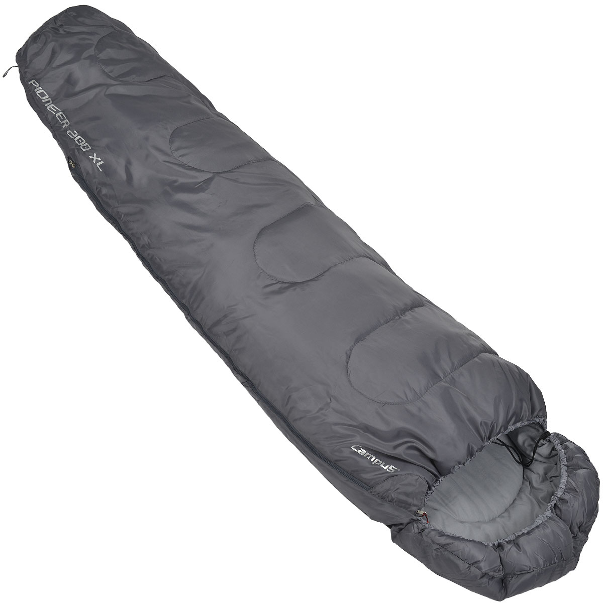 Мешок спальный Campus Pioneer 200 XL, левосторонняя молния, 230 см х 80 см10704064 Мешок спальный Campus Pioneer 200 XL, левосторонняя молния, 230 см х 80 см10704064Спальный мешок базового уровня Campus Pioneer 200 XL с наполнителем Hollowfiber. Данный спальник отлично подойдет для несложных походов, кемпинга и отдыха на природе. Снаружи выполнен из полиэстера 190Т. Внутри полиэстер + хлопок. Возможно состегивание спальника с аналогичным при помощи молнии. В комплекте мешок для переноски и хранения.