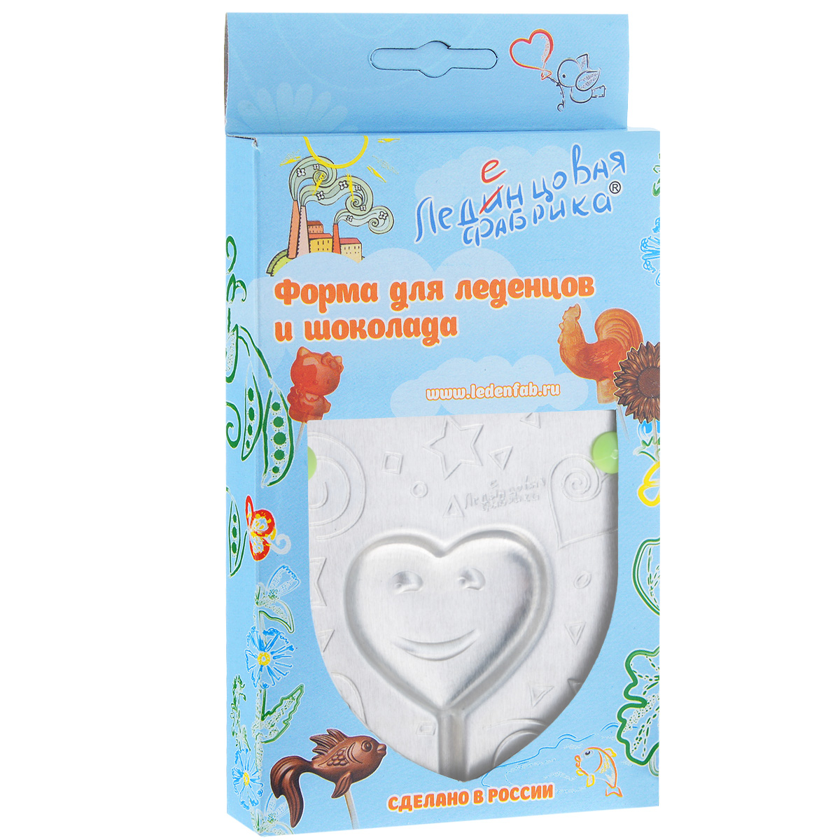 Форма для леденцов Сердечко, 9,5 см х 9,5 см0017 Форма для леденцов Сердечко, 9,5 см х 9,5 см0017С помощью формы Сердечко вы сможете сделать разнообразные леденцы и шоколадки своими руками, используя натуральные продукты: сахар, воду, сок и готовый шоколад. Изделие выполнено из пищевого алюминия. Форма удобна в использовании и оснащена пластиковыми ножками. В комплект входят 10 палочек для леденцов, выполненных из бамбука и инструкция по применению. Детская тематика формочек направлена на воспитание в детях доброго отношения к окружающему миру. Размер формы: 9,5 см х 9,5 см х 0,7 см. Размер готового леденца: 4,7 см х 4,3 см х 0,6 см. Длина палочки: 15 см. Уважаемые клиенты! Обращаем ваше внимание на возможные изменения в дизайне упаковки. Качественные характеристики товара остаются неизменными. Поставка осуществляется в зависимости от наличия на складе.