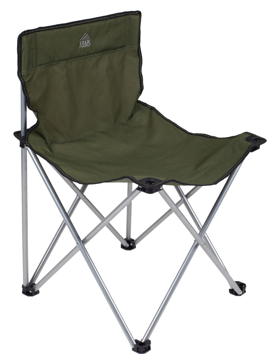 Стул складной Trek Planet, цвет: зеленый, 48 см х 46 см х 74,5 смFC 96801 Стул складной Trek Planet, цвет: зеленый, 48 см х 46 см х 74,5 смFC 96801Складной стул Trek Planet предназначен для использования на природе, дома, охоте,рыбалке. Особенности: Комфортное сиденье Защита ножек Компактно складывается Комплектуется чехлом с лямкой для хранения и переноски В сложенном состоянии не занимает много места Стальная рама 16 мм.