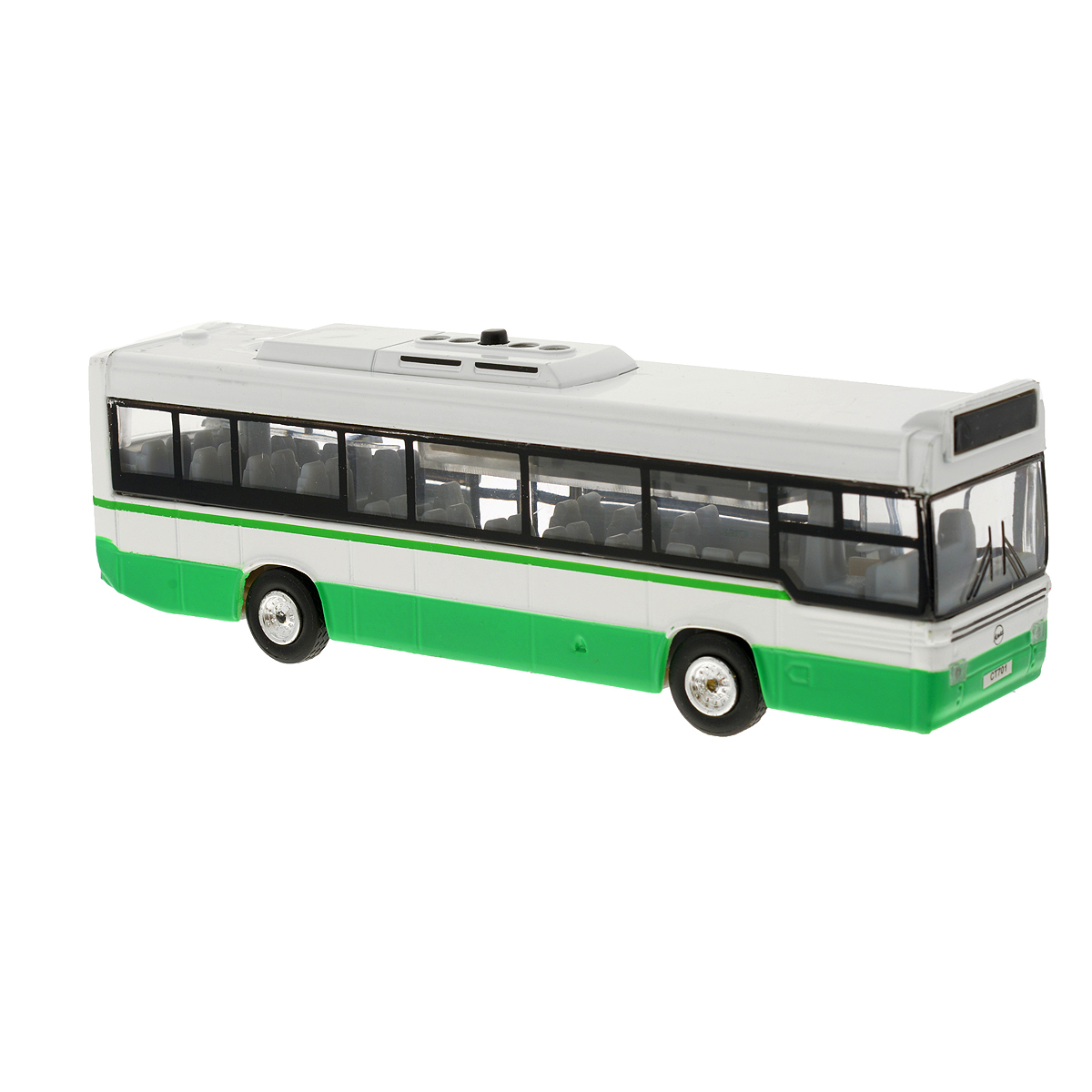 Игрушка инерционная ТехноПарк Автобус. CT-1055 (SL701WB)CT-1055 (SL701WB) Игрушка инерционная ТехноПарк Автобус. CT-1055 (SL701WB)CT-1055 (SL701WB)Инерционная игрушка ТехноПарк Автобус, выполненная из пластика и металла, станет любимой игрушкой вашего малыша. Игрушка представляет собой модель городского рейсового автобуса. Дверцы автобуса открываются. При нажатии кнопки на крыше замигает табло и раздадутся звук работающего двигателя и голос водителя. Игрушка оснащена инерционным ходом. Автобус необходимо отвести назад, затем отпустить - и он быстро поедет вперед. Прорезиненные колеса обеспечивают надежное сцепление с любой гладкой поверхностью. Ваш ребенок будет часами играть с этой игрушкой, придумывая различные истории. Порадуйте его таким замечательным подарком! Автобус работает от батареек (товар комплектуется демонстрационными).