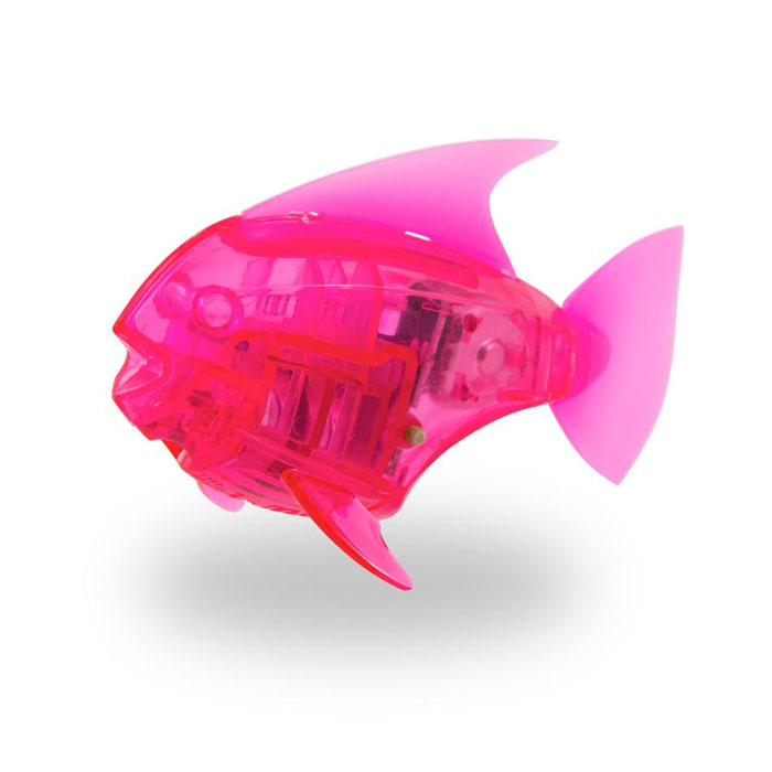 Микро-робот рыбка Hexbug Aquabot Angelfish, со световыми эффектами, цвет: розовый460-2976_6 Микро-робот рыбка Hexbug Aquabot Angelfish, со световыми эффектами, цвет: розовый460-2976_6Уникальный микро-робот рыбка Hexbug Aquabot Angelfish изготовлен из безопасного пластика и выполнен в виде забавной рыбки. Теперь микро-роботы осваивают и водные глубины! Микро-робот рыбка Hexbug Aquabot плавает как настоящая рыба и непредсказуем в направлении движения. Опустите его в воду и он оживет! Если микро-робот замер, то достаточно просто всколыхнуть воду и он снова поплывёт. Вне воды микро-робот автоматически выключается. Но и это еще не все, теперь микро-роботы рыбки оснащены световыми эффектами! Для работы игрушки необходимы 2 батареи типа LR44 (в комплекте 2 демонстрационные и 2 запасные батареи).