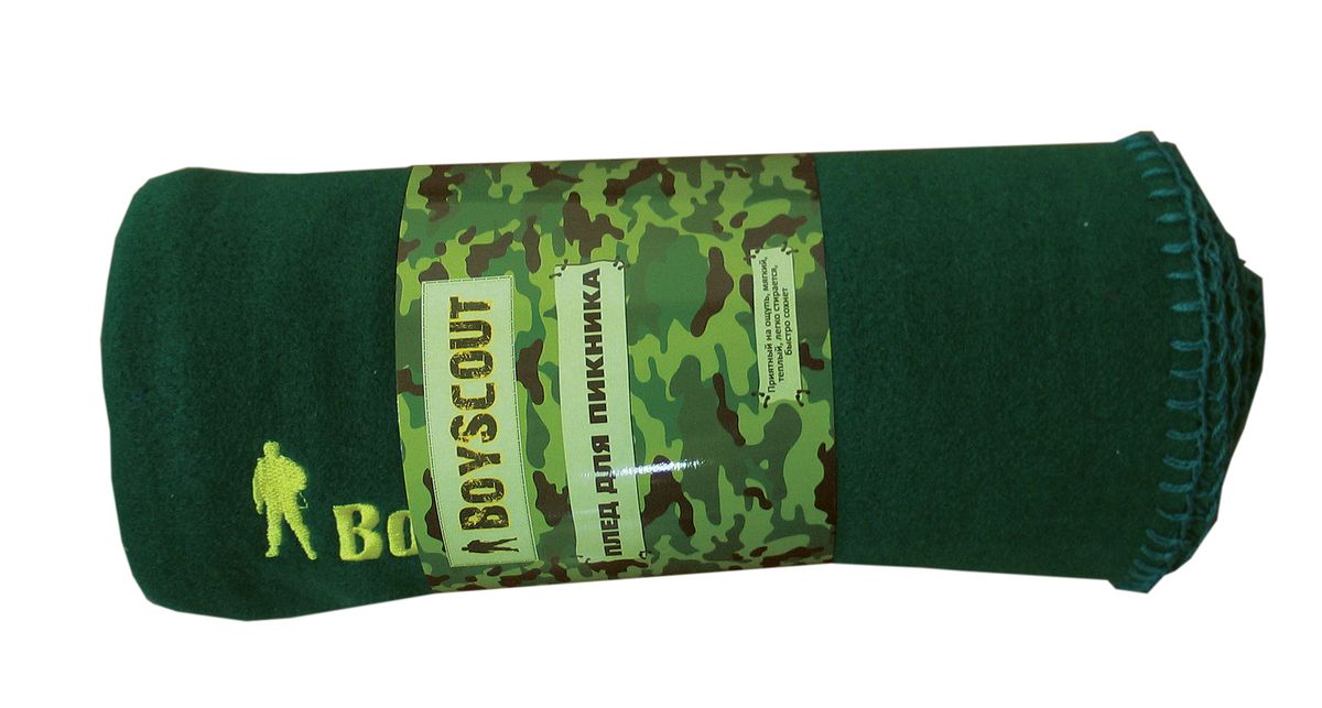 Плед для пикника Boyscout, цвет: зеленый, 150 см х 130 см61060 Плед для пикника Boyscout, цвет: зеленый, 150 см х 130 см61060Плед Boyscout идеален для создания уюта на пикнике или в машине. Изготовлен из флиса. Приятный на ощупь, мягкий, теплый, легко стирается, быстро сохнет. Края обработаны.