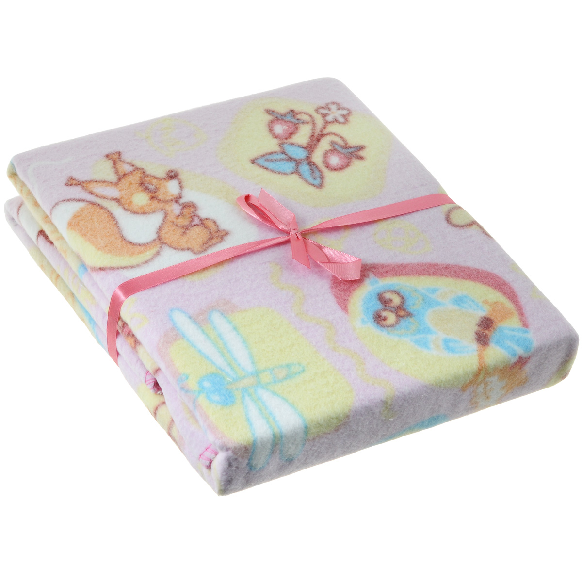 Одеяло детское Baby Nice Лесные жители, байковое, цвет: розовый, 100 см x 118 смD211511 Одеяло детское Baby Nice Лесные жители, байковое, цвет: розовый, 100 см x 118 смD211511Детское байковое одеяло Baby Nice Лесные жители изготовлено из натурального 100% хлопка и оформлено ярким рисунком. Такое одеяло будет бережно хранить безмятежный сон вашего ребенка. Ребенок, спящий под байковым одеялом, словно укрытый нежным мягким облаком, находится в тепле, и не потеет при этом. Дышащая способность натурального хлопка позволяет добиться такого эффекта. Легкий по ощущениям материал имеет небольшой вес, но вместе с тем, является плотным и хорошо сохраняет тепло. Кроме того, ткань гигроскопична, а значит впитывает избыточную влагу, не становясь при этом влажной на ощупь. Детское одеяло Baby Nice Лесные жители - лучший выбор для тех, кто стремится проявить заботу о своем ребенке. Материал: 100% хлопок. Размер: 100 см х 118 см.