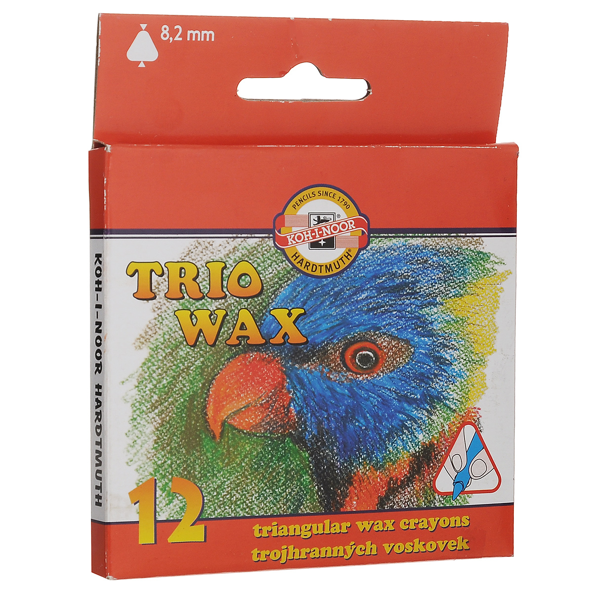 Пастель восковая Koh-i-Noor Trio Wax, трехгранная, 12 цветов8272/12 Пастель восковая Koh-i-Noor Trio Wax, трехгранная, 12 цветов8272/12Восковая пастель Koh-i-Noor Trio Wax представляет собой восковые карандаши. Основу замеса восковой пастели составляют воск высшего качества и пигменты. Предназначена пастель для детского творчества. Изделия не содержат токсичных материалов и безопасны для здоровья. Пастель выполнена в удобной трехгранной форме. Количество цветов: 12. Длина пастели: 8,8 см. Размер: 8 мм х 8 мм.
