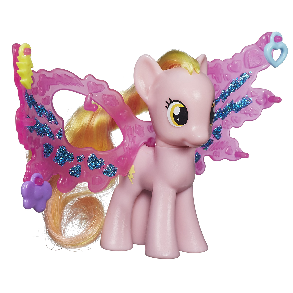 My Little Pony Фигурка пони Хани Рейс с волшебными крыльямиB0358EU4_B0672 My Little Pony Фигурка пони Хани Рейс с волшебными крыльямиB0358EU4_B0672Фигурка My Little Pony Хани Рейс привлечет внимание вашей малышки! Она выполнена из прочного пластика в виде милой пони Хани Рейс с яркой гривой и хвостом. Головка фигурки подвижна. В комплект с пони входят большие пластиковые крылья и три аксессуара, которыми их можно украсить. Вашей принцессе понравится играть с фигуркой и воссоздавать сцены из любимого мультсериала. Порадуйте ее таким замечательным подарком!