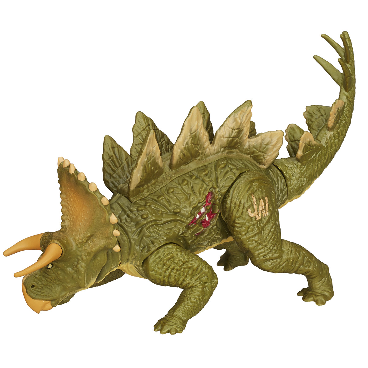 Фигурка Jurassic World StegoceratopsB1271_B1272_STEGOCERATOPS Фигурка Jurassic World StegoceratopsB1271_B1272_STEGOCERATOPSФигурка динозавра Jurassic World Stegoceratops непременно понравится вашему ребенку! Огромный доисторический ящер у вас дома - теперь это реальность. Что может быть лучше в качестве подарка для ребенка или поклонника культового фильма Парк Юрского периода? Фигурка обладает отличной детализацией и сохранением пропорций тела динозавра. Игрушка изготовлена из безопасных и надежных материалов, на высоком уровне имитирующих особенности кожи древних ящеров. Верхние и нижние конечности фигурки двигаются. При движении хвостом рептилия также выдвигает голову на подвижной шее. Голова также поворачивается в стороны. Ваш ребенок часами будет играть с фигуркой, придумывая различные истории. Порадуйте его таким замечательным подарком!
