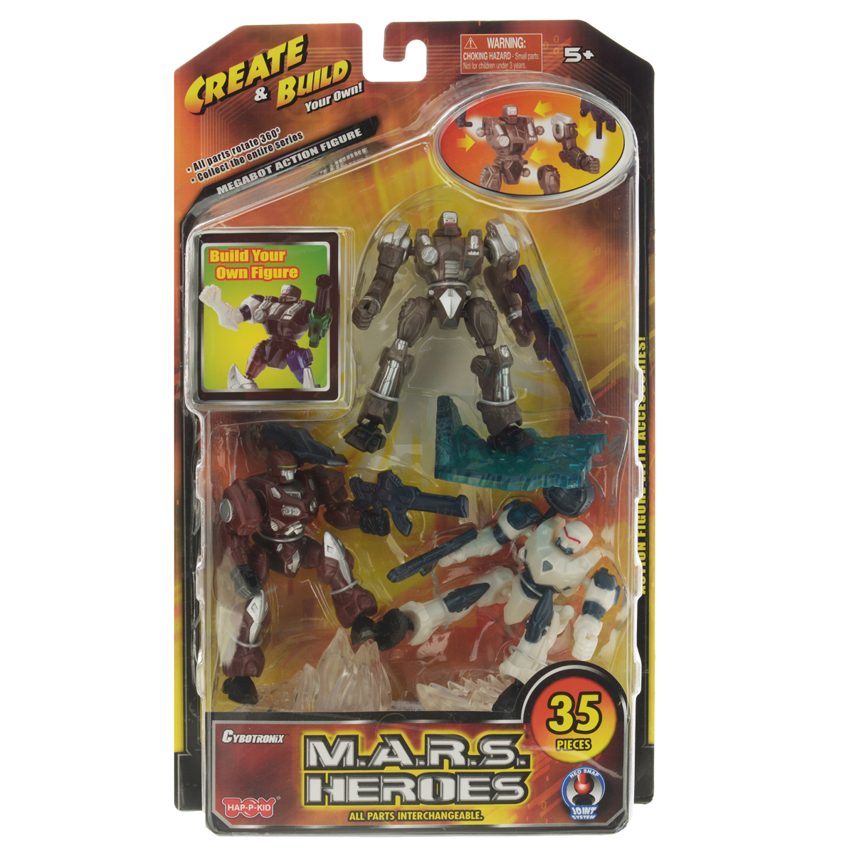 Игровой набор Герои Марса. Darkbeat, Frosty, Blaster4094 Игровой набор Герои Марса. Darkbeat, Frosty, Blaster4094Игровой набор Герои Марса состоит из трех роботов, мощного оружия для них и четырех подставок. Благодаря тому, что конечности робота прикреплены к телу на шарнирах, вы сможете без труда поворачивать их руки и ноги в разные стороны. Каждое из пяти оружий, входящих в комплект, легко фиксируется в руках робота. Теперь у вас появилась возможность собрать свою коллекцию Героев Марса. Компания Happy Kid Toy Group Ltd была основана более 20 лет назад, сегодня она известна под брэндом HAP-P-KID®, благодаря которому заслужила отличную репутацию в отрасли производства детских игрушек. Happy Kid Toy Group Ltd один из ведущих производителей и импортеров высококачественных игрушек из пластмассы. Продукция компании яркая, инновационная и недорогая, отвечает запросам покупателей и соответствует стандартам качества и безопасности. Торговый Дом Гулливер и Ко является эксклюзивным дистрибьютором и осуществляет поставки продукции Happy Kid Toy на российский...