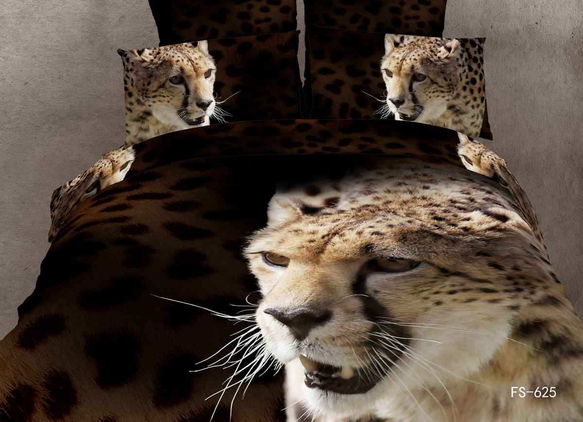 Комплект белья Buenas noches FX Gepard, евро. 6798367983 Комплект белья Buenas noches FX Gepard, евро. 6798367983Buenos Noches – Элегантно, Стильно, Качественно! Buenos Noches -продукция с высоким качеством исполнения. У Buenos Noches Вы найдете постельное белье, пледы и покрывала. Вся продукция выполнена из тканей высшего качества с использованием стойких и безвредных красителей. Все серии товаров Buenos Noches имеют презентабельную, оригинальную и подарочную упаковку. Что послужит прекрасным подарком на любое торжество! Фотопечать 3D Buenos Noches - это красочные, объемные, реалистичные рисунки, нанесенные на ткань методом реактивной, многопиксельной 3D печати. Коллекция дизайнов Фотопечати 3D перенесет Вас и Ваших близких, в сказочный мир современных мегаполисов, сказочных цветов, в мир экзотической природы! Сатин - 100% Хлопок! Исключительно для Фотопечати 3D используется эта великолепнаяя материя, полученная из гребенной пряжи элитных, тонкорунных, длинных хлопковых волокон, беспечивающих самые высокие показатели, которые может дать хлопковая ткань.