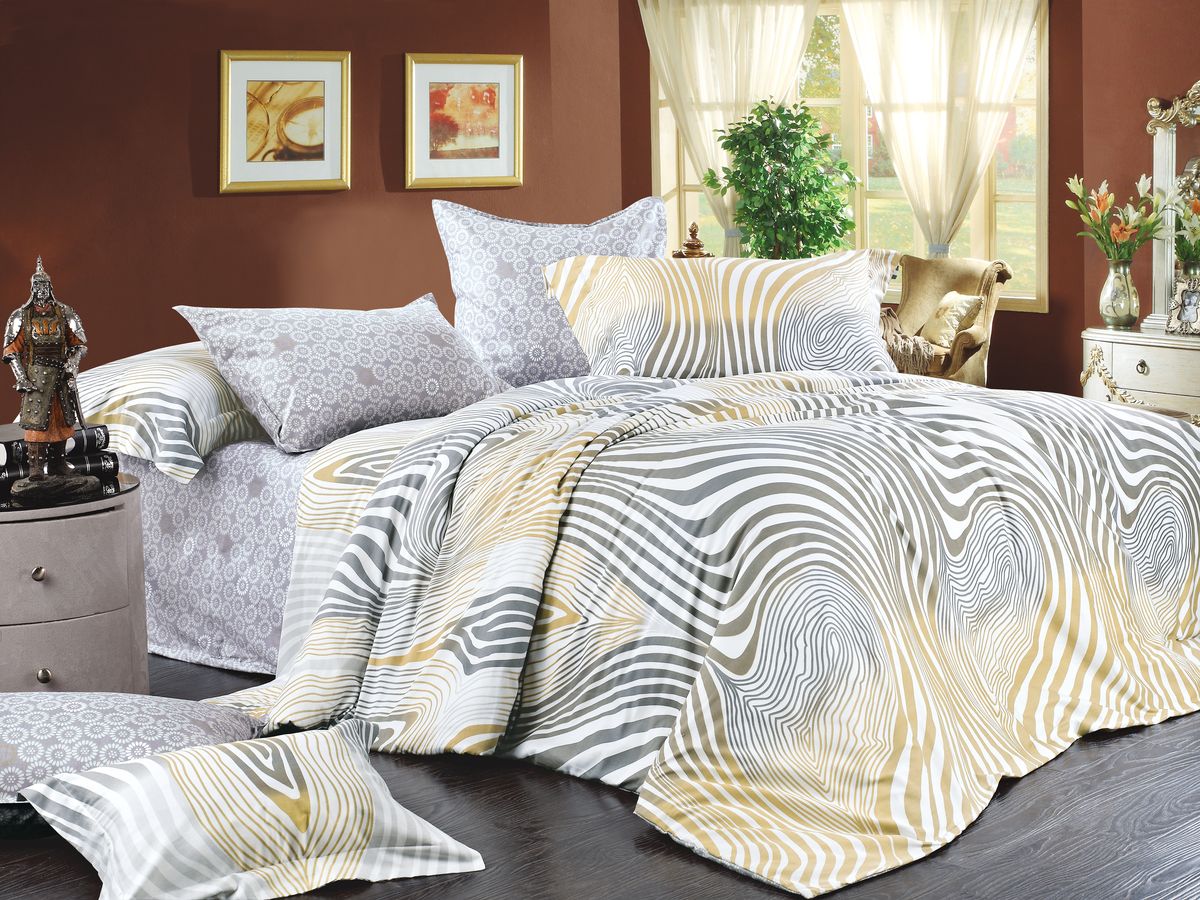 Комплект белья Amore Mio EH Zebra, 2-спальное. 5495254952 Комплект белья Amore Mio EH Zebra, 2-спальное. 5495254952Amore Mio – Комфорт и Уют - Каждый день! Amore Mio предлагает оценить соотношению цены и качества коллекции. Разнообразие ярких и современных дизайнов прослужат не один год и всегда будут радовать Вас и Ваших близких сочностью красок и красивым рисунком. Что такое Satin/Сатин.-это ткань сатинового (атласного) переплетения нитей. Имеет гладкую, шелковистую лицевую поверхность, на которой преобладают уточные нити (уток – горизонтально расположенные в тканом полотне нити). Сатин изготавливается из крученой хлопковой нити двойного плетения. Он чрезвычайно приятен на ощупь, не электризуется и не скользит по кровати. Сатин прекрасно сохраняет форму и не мнется, отлично пропускает воздух, что позволяет телу дышать и дарит здоровый и комфортный сон. Пододеяльник-180*215, Простыня-200*225, наволочки-70*70(2шт)