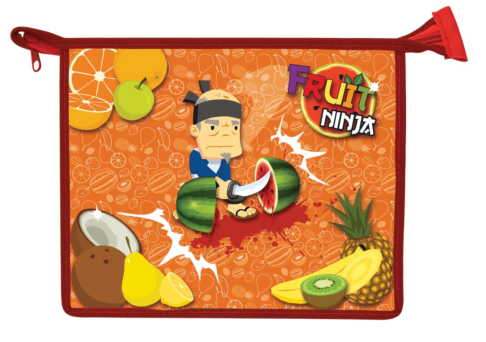 Папка для тетрадей Action! Fruit Ninja, на молнии. Формат A5FN-FZA5 Папка для тетрадей Action! Fruit Ninja, на молнии. Формат A5FN-FZA5Папка Action! Fruit Ninja предназначена для хранения тетрадей, рисунков и прочих бумаг с максимальным форматом А5. Папка выполнена из прочного материала и содержит одно отделение. Закрывается она на застежку-молнию. Лицевая сторона папки оформлена ярким рисунком. С папкой Action! Fruit Ninja тетради вашего ребенка всегда будут выглядеть опрятно.