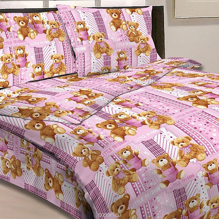 Детское постельное белье Letto Мишки (1,5 спальный КПБ, бязь, наволочка 50х70), цвет: розовыйМишки розовые, нав. 50*70 Детское постельное белье Letto Мишки (1,5 спальный КПБ, бязь, наволочка 50х70), цвет: розовыйМишки розовые, нав. 50*70Детское постельное белье Letto Мишки прекрасно подойдет для самых маленьких. Текстиль произведен из 100% хлопка, традиционной российской бязи, с использованием современных устойчивых и в то же время гипоаллергенных красителей. Такое белье прослужит долго и выдержит много стирок. Оно очень мягкое и комфортное, а яркий рисунок с забавными мишками придется по душе каждому. Комплект состоит из наволочки, простыни и пододеяльника. Красивое постельное белье создаст атмосферу уюта и комфорта в детской комнате. Для производства постельного белья Letto Home Textile используются импортные ткани с собственным дизайном, а также принты из последних коллекций европейских дизайн-студий, представленных на самой трендовой текстильной выставке HeimTextil во Франкфурте. На фабриках осуществляется полный цикл контроля производства. Вся продукция сертифицирована и имеет неизменно отличное качество. В комплект входят: Пододеяльник - 1 шт. Размер:...