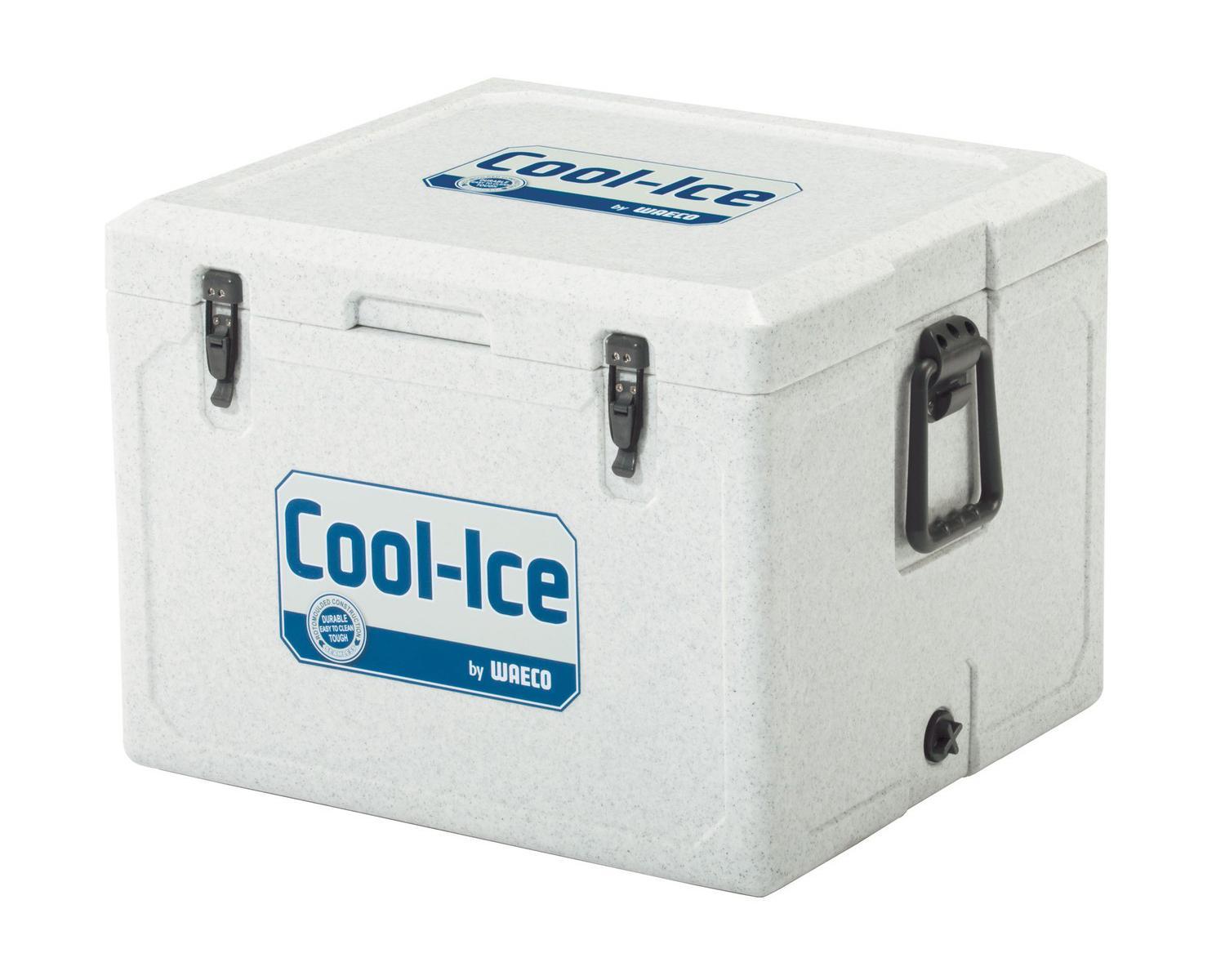 WAECO Cool-Ice WCI-55 изотермический контейнер, 55 лWCI-55 WAECO Cool-Ice WCI-55 изотермический контейнер, 55 лWCI-55Высокая температура окружающей среды, неровные поверхности, грязь и сильные вибрации? С этим легко справятся новый непобедимый термоконтейнер для льда WAECO Cool-Ice WCI-55. Оснащенный чрезвычайно эффективной и прочной изоляцией, он может продержать ваши продукты в холодном виде до 10 дней Все детали бесшовного термоконтейнера WAECO Cool-Ice WCI-55 сделаны из ударопрочного пластика , который можно использовать в самых экстремальных условиях