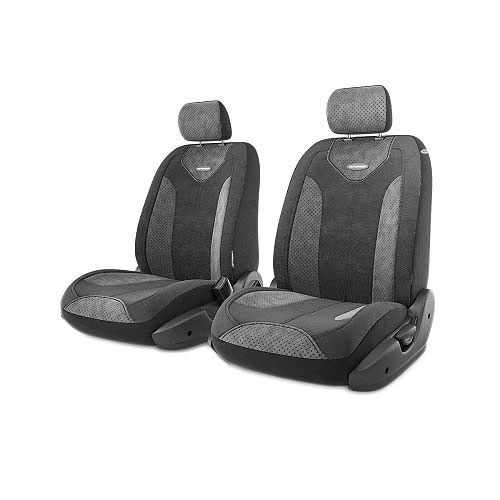 Авточехлы Autoprofi Трансформер Comfort, цвет: черный, темно-серый, 6 предметовTRS/COM-001 BK/D.GY Авточехлы Autoprofi Трансформер Comfort, цвет: черный, темно-серый, 6 предметовTRS/COM-001 BK/D.GYЧехлы Autoprofi Трансформер Comfort - новая модель автомобильных чехлов. Главной особенностью их стала модульная конструкция, благодаря которой можно укомплектовать 5-, 7- или 8-местный автомобиль. Запатентованная конструкция чехлов с молниями и торцевыми клапанами позволит их адаптировать в автомобилях с любым кузовом - седана, минивена, кроссовера, внедорожника или универсала. При этом специальные клапаны закрывают торцы спинок и подлокотников, позволяя их складывать и обеспечивая плотное прилегание даже на нестандартных креслах. Немаловажно, что данная серия чехлов на автомобильное сиденье оснащена распускаемым боковым швом, что позволяет их использовать в автомобилях с боковой подушкой безопасности. Спинка и боковые части автомобильного чехла сделаны из велюра. Из прежних наработок, полюбившихся автомобилистам, в данных чехлах сохранилось крепление крючками и липучками, которые прочно фиксируют чехлы на сиденье. Чехлы для переднего ряда серии Трансформер...