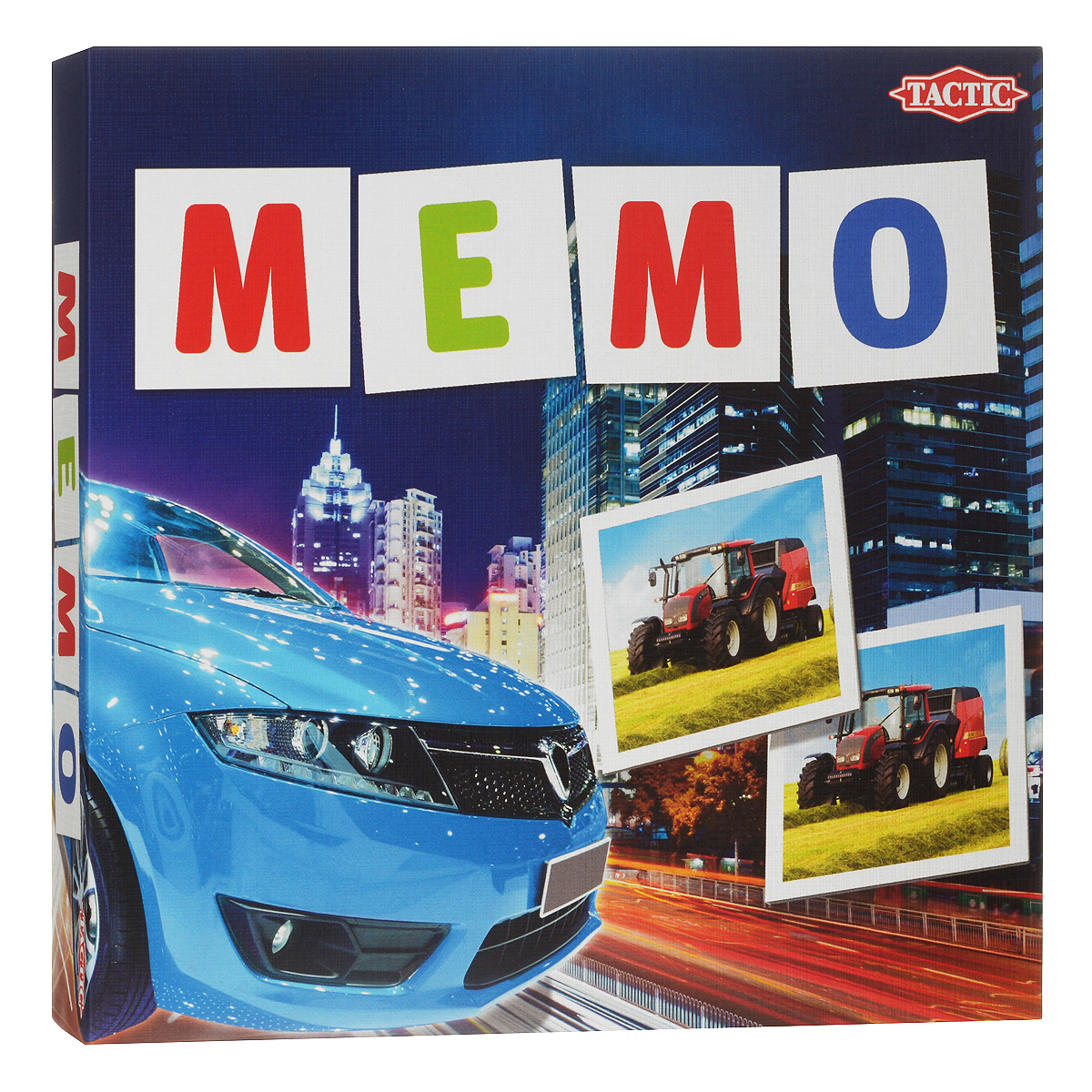 Настольная игра Tactic Games Мемо. Транспорт41442 Настольная игра Tactic Games Мемо. Транспорт41442Настольная игра Мемо. Транспорт от Tactic Games понравится любознательным малышам, ведь она познакомит их с различными транспортными средствами. Красочные карточки с картинками можно просто рассматривать, изучать детали транспортного средства. А можно сразиться с соперником на скорость и наблюдательность. Игра заключается в открывании парных картинок. Для начала нужно положить на стол все карточки лицевой стороной вниз. Каждый игрок должен открывать только 2 карты за 1 ход. Если картинки на карточках совпали, то игроку можно сделать следующий ход, если нет - то очередь ходить теперь у следующего. Выигрывает тот игрок, который откроет наибольшее количество пар. В процессе игры малыши получат отличную тренировку памяти, внимания и наблюдательности. А соревновательный момент придаст игре оживление и скорость. Изучайте транспортные средства вместе с игрой Мемо. Транспорт и получайте хорошее настроение! Возраст игроков: от 4 лет и старше. Количество...