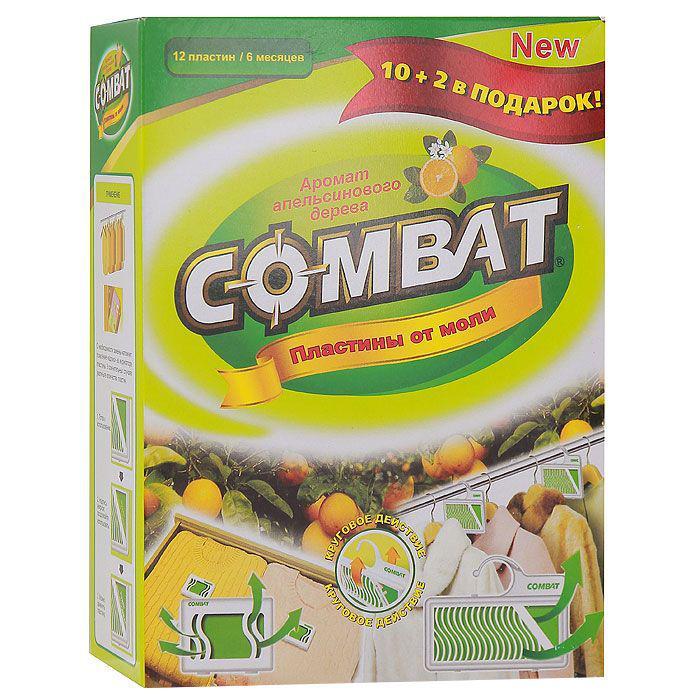 Пластины от моли Combat, с ароматом апельсинового дерева, 10 шт + 2 шт в подарок1495 Green Пластины от моли Combat, с ароматом апельсинового дерева, 10 шт + 2 шт в подарок1495 GreenПластины Combat предназначены для защиты шерсти, меха, пера и изделий из них от повреждения разными видами моли. Уничтожает бабочек, личинки и кладку яиц моли. Разработанное японскими учеными сочетание современного, безвредного для людей и животных, но смертельного для моли активного вещества и нежного праздничного аромата апельсинового дерева обеспечивает эффект класса люкс. Благодаря специальной упаковке средство действует равномерно и безопасно для вещей даже при непосредственном контакте. Можно применять для хранения верхней одежды, головных уборов, зимней обуви, ковров.