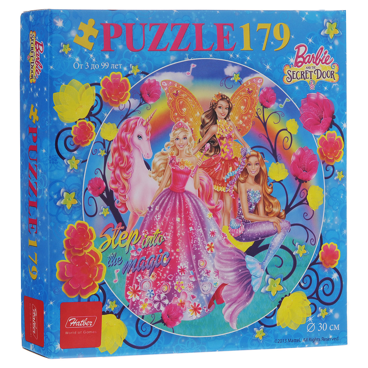 Barbie. Пазл круглый, 179 элементов179ПЗк4_12982 Barbie. Пазл круглый, 179 элементов179ПЗк4_12982Пазл Barbie, без сомнения, придется по душе вашему ребенку. Пазлы этой серии интересны тем, что в итоге получается круглая картинка. Методика сборки такого пазла может быть самой разной: сначала можно собрать круглую рамку или наоборот начать с центра - тем самым вносить разнообразие в игру и усложнять процесс. Собрав этот пазл, включающий 179 элементов, ребенок получит картинку с изображением персонажей мультфильма Barbie and the Secret Door (Барби и Тайная дверь). Пазлы - замечательная игра для всей семьи. Сегодня собирание пазлов стало особенно популярным, главным образом, благодаря своей многообразной тематике, способной удовлетворить самый взыскательный вкус. Собирание пазла развивает у детей мелкую моторику рук, тренирует наблюдательность, логическое и образное мышление, знакомит с окружающим миром, с цветом и разнообразными формами, учит усидчивости и терпению, аккуратности и вниманию.