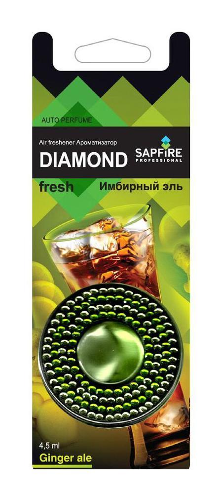 Ароматизатор в дефлектор Sapfire Diamond Fresh, имбирный эль07767-SAA Ароматизатор в дефлектор Sapfire Diamond Fresh, имбирный эль07767-SAAАвтомобильный освежитель воздуха Sapfire Diamond Fresh имеет приятный аромат. Ароматизатор, изготовленный с использованием современной мембранной технологии, - это безопасно, удобно и гарантирует длительную работу, без риска пролить жидкое содержимое. Корпус ароматизатора круглой формы, выполнен из пластика и украшен цветными стразами. Крепится ароматизатор на дефлектор в автомобиле. Состав: парфюмерная композиция, гель, пластик, алюминиевая фольга. Диаметр ароматизатора: 5,5 см.