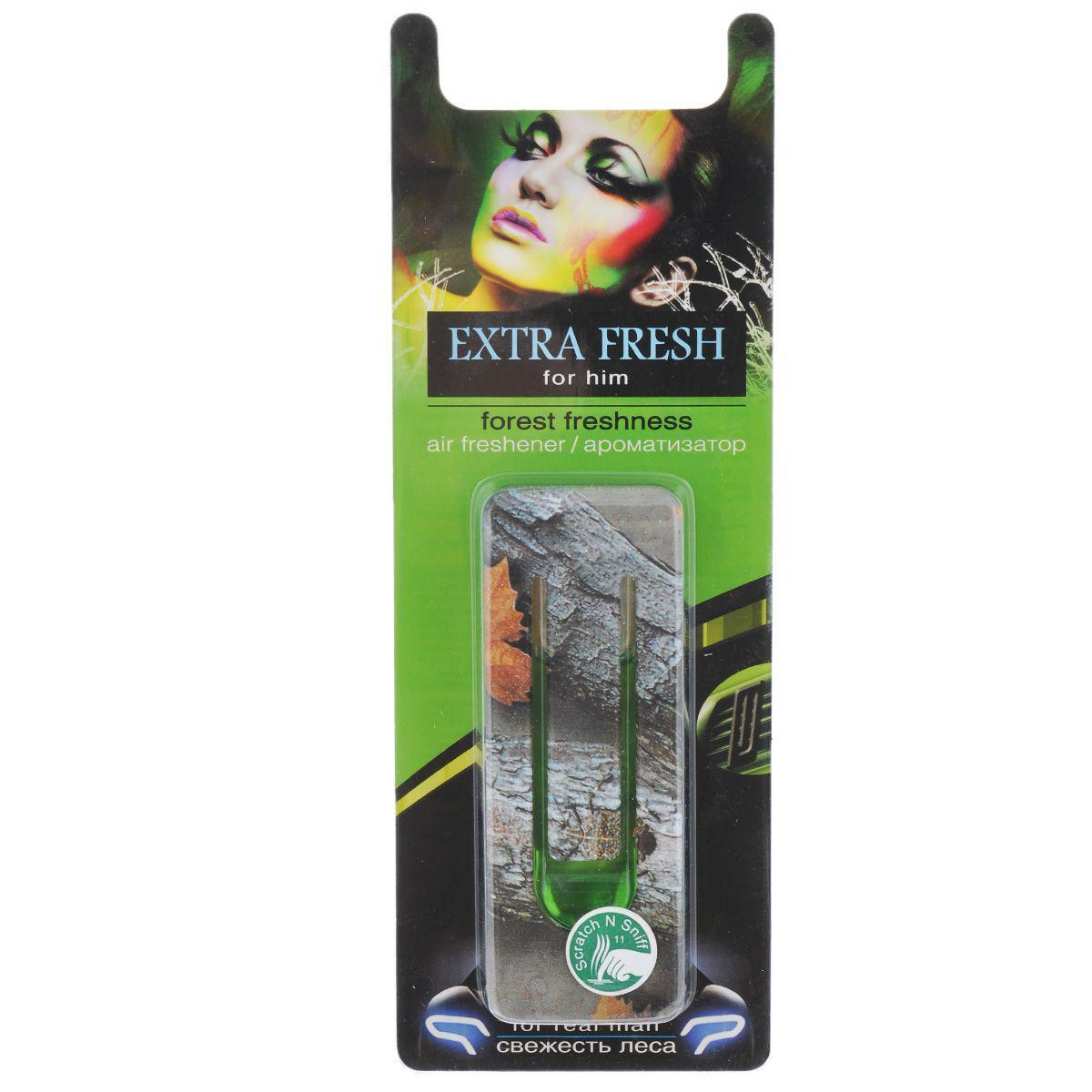 Ароматизатор для салона автомобиля Sapfire Extra Fresh. For Him, свежесть лесаSAA-07894 Ароматизатор для салона автомобиля Sapfire Extra Fresh. For Him, свежесть лесаSAA-07894Мембранный мужской ароматизатор для салона автомобиля Sapfire Extra Fresh. For Him имеет приятный аромат свежести. Ароматизатор, выполненный из пластика, предназначен для автомобиля, а также для небольших помещений. Extra Fresh - новое поколение концентрированных ароматизаторов. Парфюмерная композиция произведена в Японии. Обеспечивает стойкий насыщенный аромат и стойкий запах. Состав: пластик, парфюмерная композиция высокой концентрации, стабилизатор. Размер ароматизатора: 9 см х 3,5 см х 1,5 см.