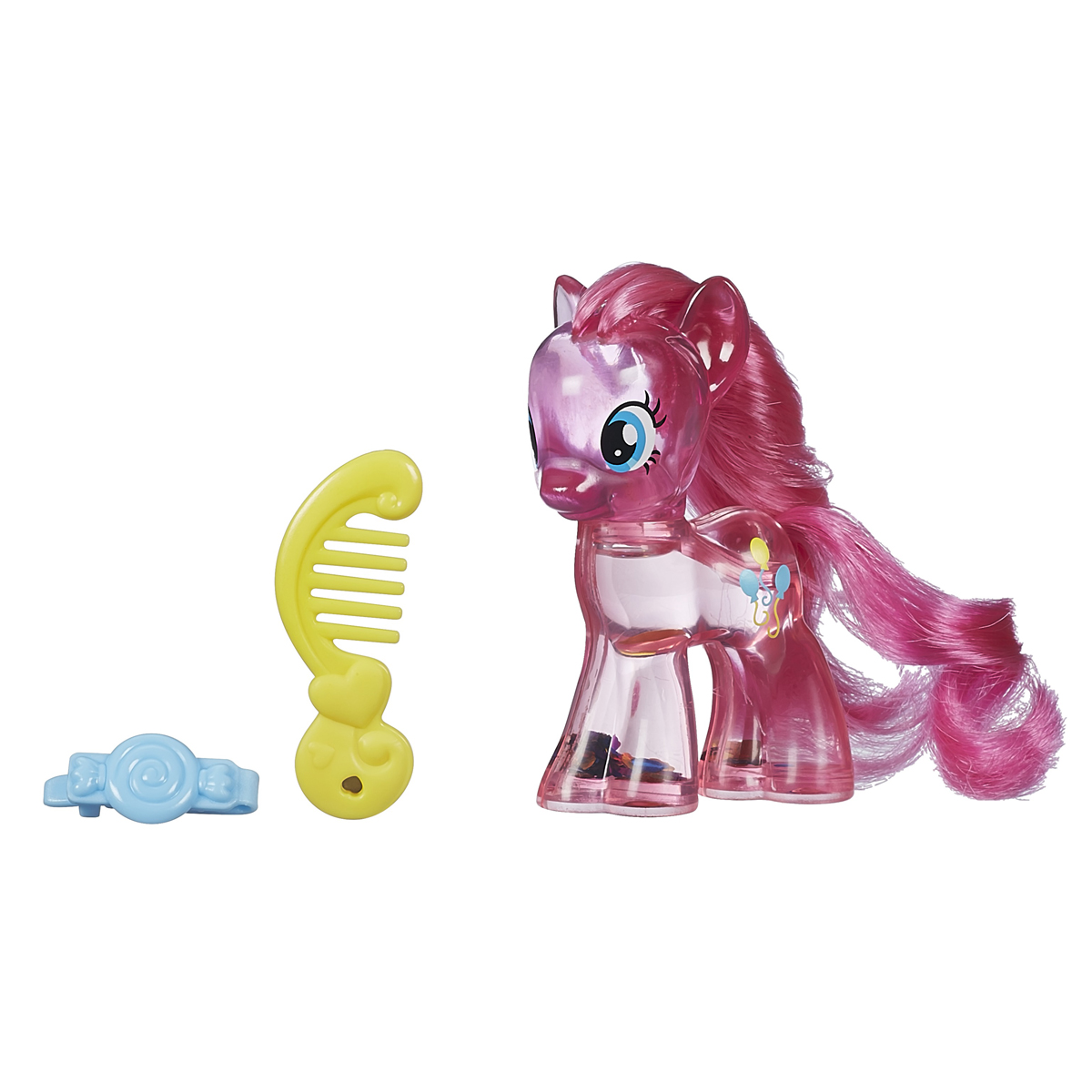 My Little Pony Игровой набор Пинки Пай, с блесткамиB0735_B0357_Solid My Little Pony Игровой набор Пинки Пай, с блесткамиB0735_B0357_SolidПони с блестками Пинки Пай из серии Cutie Mark Magic непременно понравится всем поклонникам вселенной My Little Pony! Милая фигурка совершенно прозрачная и наполнена жидкостью с блестками. Стоит лишь ее перевернуть или немножко потрясти, как блестки, отражая свет, начнут парить внутри фигурки, тем самым создавая волшебное мерцание. Пинки Пай имеет яркую длинную гриву и хвост, которые можно расчесывать и создавать множество различных причесок и укладок. Игры с такой игрушкой поспособствуют развитию у ребенка фантазии и любознательности, помогут овладеть навыками общения, воспитают чувство ответственности и заботы. Благодаря маленькому размеру фигурки ребенок сможет взять ее с собой на прогулку или в гости. Порадуйте свою малышку таким замечательным подарком!