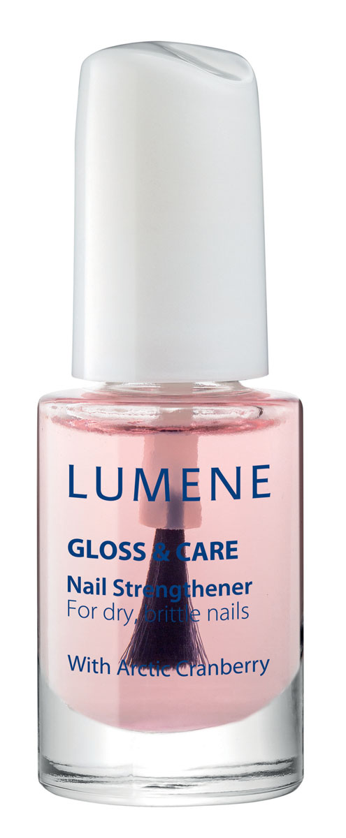 LUMENE Средство для укрепления ногтей Lumene Gloss & Care, 5 млNL372-84457 LUMENE Средство для укрепления ногтей Lumene Gloss & Care, 5 млNL372-84457LUMENE GLOSS & CARE NAIL STRENGTHENER СРЕДСТВО ДЛЯ УКРЕПЛЕНИЯ НОГТЕЙ LUMENE GLOSS&CARE С маслом семян арктической клюквы Применение: нанести в 1-2 слоя на очищенную поверхность ногтя или в 1 слой в качестве основы под лак. Укрепляет ногти, препятствует ломкости.