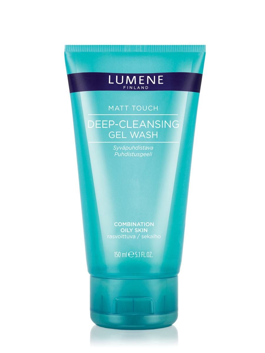 LUMENE Глубоко очищающий гель для умывания Lumene Matt Touch, 150 млNL50-81284 LUMENE Глубоко очищающий гель для умывания Lumene Matt Touch, 150 млNL50-81284MATT TOUCH DEEP CLEANSING GEL WASH ГЛУБОКО ОЧИЩАЮЩИЙ ГЕЛЬ ДЛЯ УМЫВАНИЯ LUMENE MATT TOUCH C березовым сахаром Для комбинированной и жирной кожи Эффективно глубоко очищает кожу от макияжа, загрязнений и излишков кожного сала, предотвращая появление прыщиков, черных точек и других несовершенств.