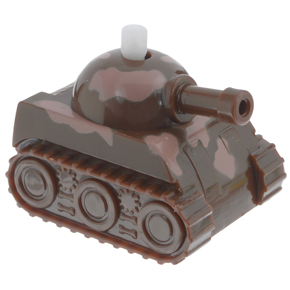 Игрушка заводная Танчик, цвет: коричневый2K-06BD_ коричневый Игрушка заводная Танчик, цвет: коричневый2K-06BD_ коричневыйИгрушка Hans Танчик привлечет внимание вашего малыша и не позволит ему скучать! Выполненная из безопасного пластика, игрушка представляет собой танк. Игрушка имеет механический завод. Для запуска, придерживая колеса, поверните заводной ключ по часовой стрелке до упора. Установите игрушку на поверхность и она поедет вперед. Заводная игрушка Hans Танчик поможет ребенку в развитии воображения, мелкой моторики рук, концентрации внимания и цветового восприятия.