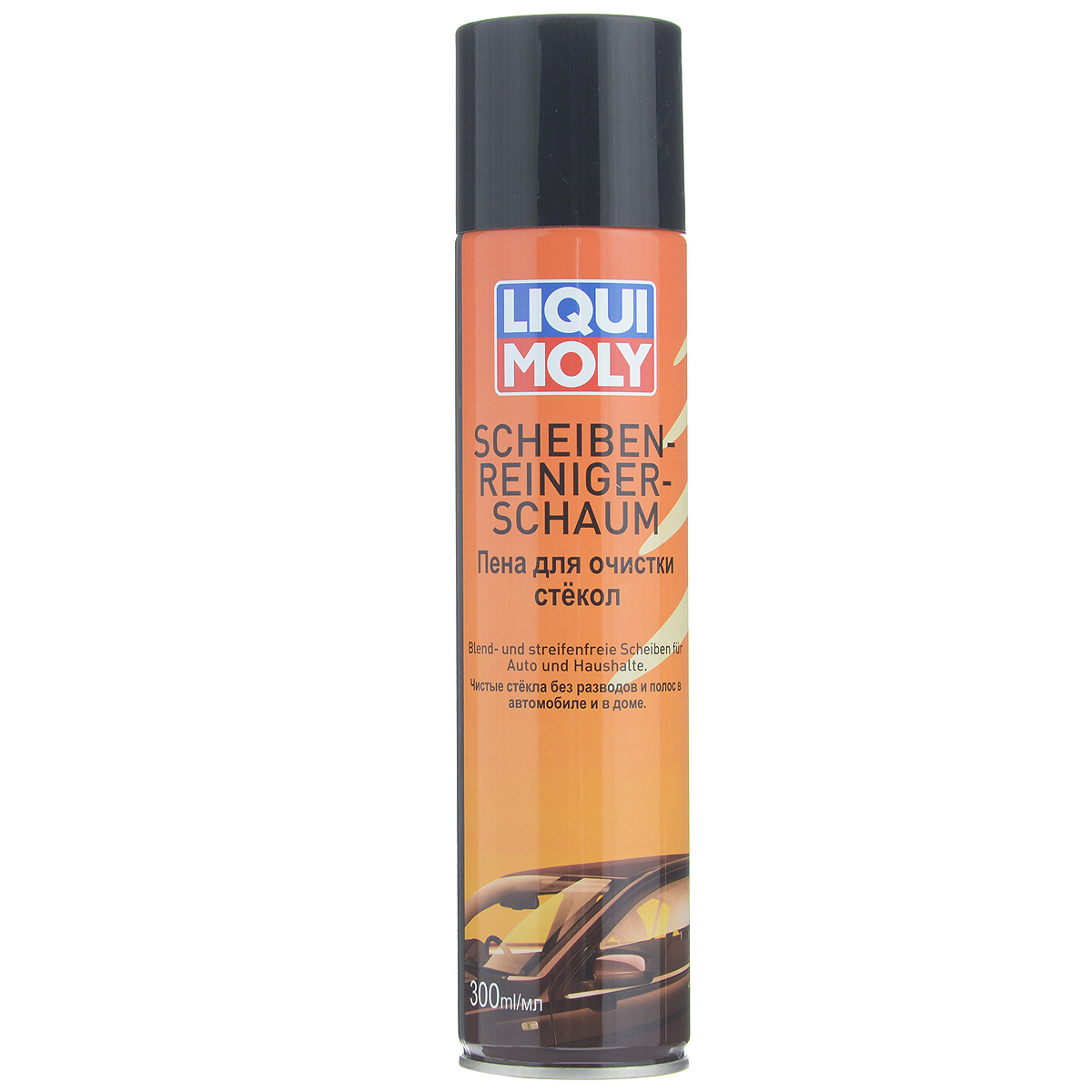 Пена для очистки стекол Liqui Moly Scheiben-Reiniger-Schaum, 300 мл7602 Пена для очистки стекол Liqui Moly Scheiben-Reiniger-Schaum, 300 мл7602Высокоэффективная пена Liqui Moly Scheiben-Reiniger-Schaum очищает стекла, зеркала и фары быстро, без разводов и полос. Удаляет матовый налет на стеклах и таким образом повышает безопасность движения. Растворяет и удаляет следы силикона, никотина, насекомых, масла и прочих жироподобных загрязнений. Благодаря особой консистенции не стекает, дольше остается на загрязнениях и поэтому действует особенно интенсивно. Подходит для плексигласовых стекол. Нейтрально к резине, лаковым поверхностям и пластикам. Состав: вода, бутилгликоль, этанол, 25%-раствор аммиака, пропеллент: пропан/бутан/изобутан. Директива (ЕС) №648/2004: от 5% до 15% алифатических углеводородов, менее 5% неионных ПАВ, ароматизатор: лимон. Не содержит озоноразрушающих веществ. Товар сертифицирован.