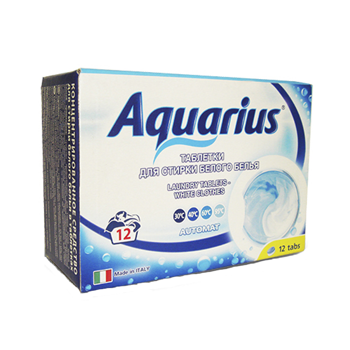 Таблетки для стирки белого белья Lotta Aquarius, 12 шт16252 Таблетки для стирки белого белья Lotta Aquarius, 12 шт16252Концентрированное средство в таблетках Lotta Aquarius предназначено для стирки белого белья в автоматических стиральных машинах. Таблетки содержат средство предотвращающее образование накипи. Одна таблетка содержит точное количество средства для стирки. Содержат добавки для улучшения глажения белья. Не вызывают аллергии. Перед использованием снимите защитную плёнку и положите таблетку в кювету стиральной машины. При необходимости увеличьте количество средства (смотрите таблицу на упаковке). Не предназначено для стирки деликатных тканей (шелка и шерсти). Количество таблеток: 12 шт. Вес одной таблетки: 32 г. Состав: кислородосодержащий пятновыводитель более 15%, но менее 30%; фосфаты более 5%, но менее 15%; неионогенные ПАВ, анионные ПАВ, мыло, цеолиты, фосфонаты менее 5%; энзимы (Амилаза, Протеаза, Липаза), отдушка, оптический отбеливатель, краситель менее 1%. Товар сертифицирован.