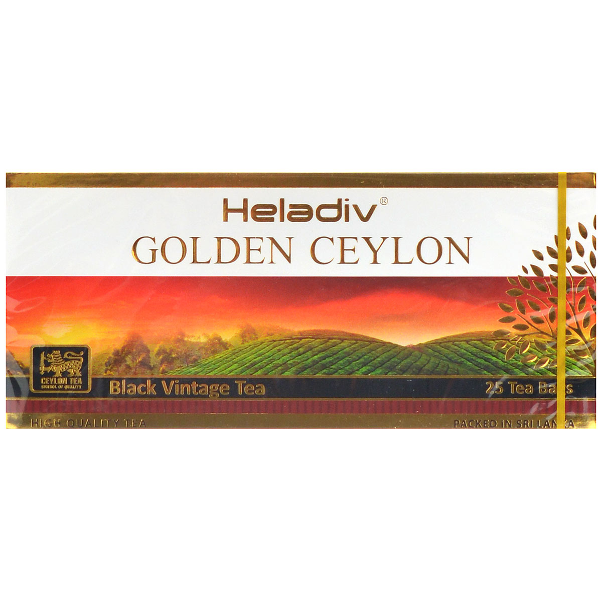 Heladiv Golden Ceylon Vintage Black черный пакетированный чай, 25 пакетиков4791007010760 Heladiv Golden Ceylon Vintage Black черный пакетированный чай, 25 пакетиков4791007010760Heladiv Golden Ceylon Vintage Black - черный цейлонский чай в пакетиках для разовой заварки.