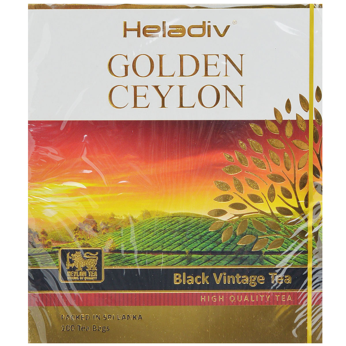 Heladiv Golden Ceylon Vintage Black черный пакетированный чай, 100 пакетиков4791007010777 Heladiv Golden Ceylon Vintage Black черный пакетированный чай, 100 пакетиков4791007010777Heladiv Golden Ceylon Vintage Black - черный цейлонский чай в пакетиках для разовой заварки.