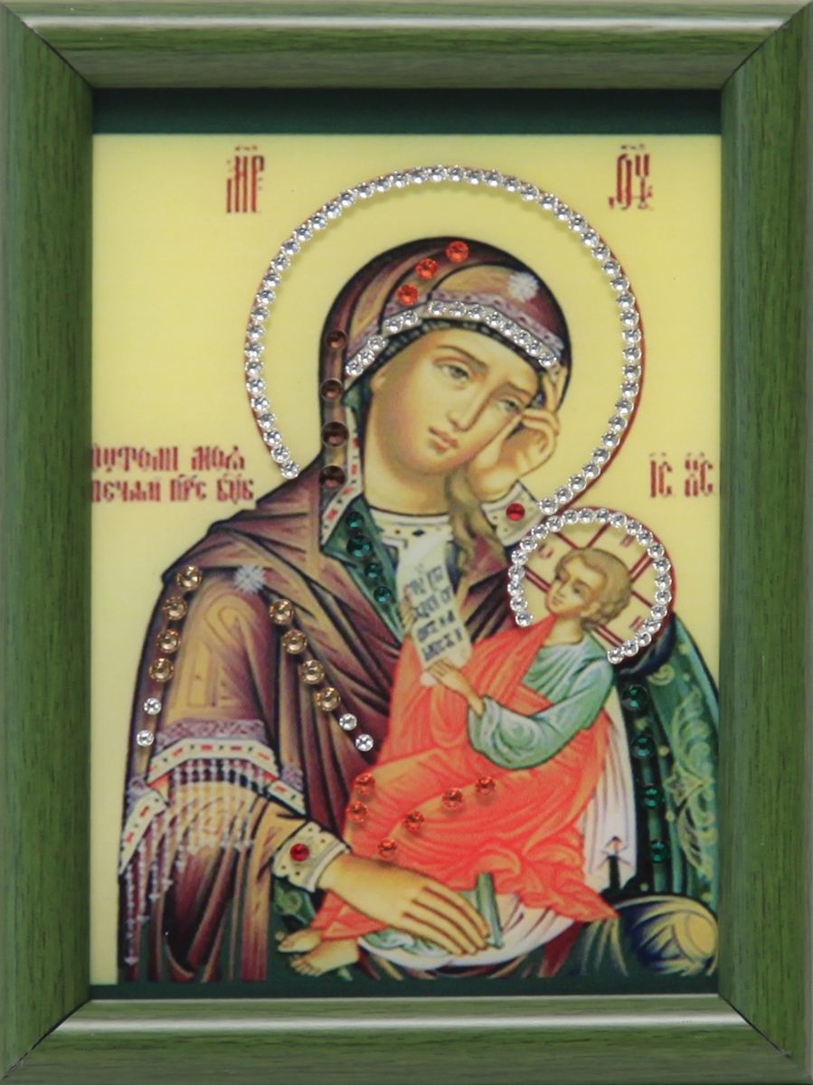 1618 Икона малая Утоли мои печали1618 1618 Икона малая Утоли мои печали1618стекло, хрусталь, пластик. 12х17