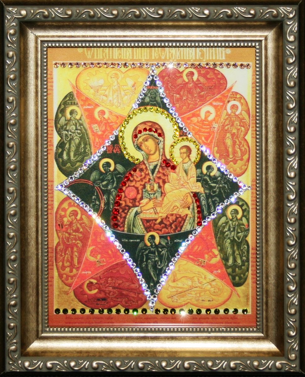 1608 ИКОНА НЕОПАЛИМАЯ КУПИНА1608 1608 ИКОНА НЕОПАЛИМАЯ КУПИНА1608стекло, хрусталь, алюминий. 20,5х25,5