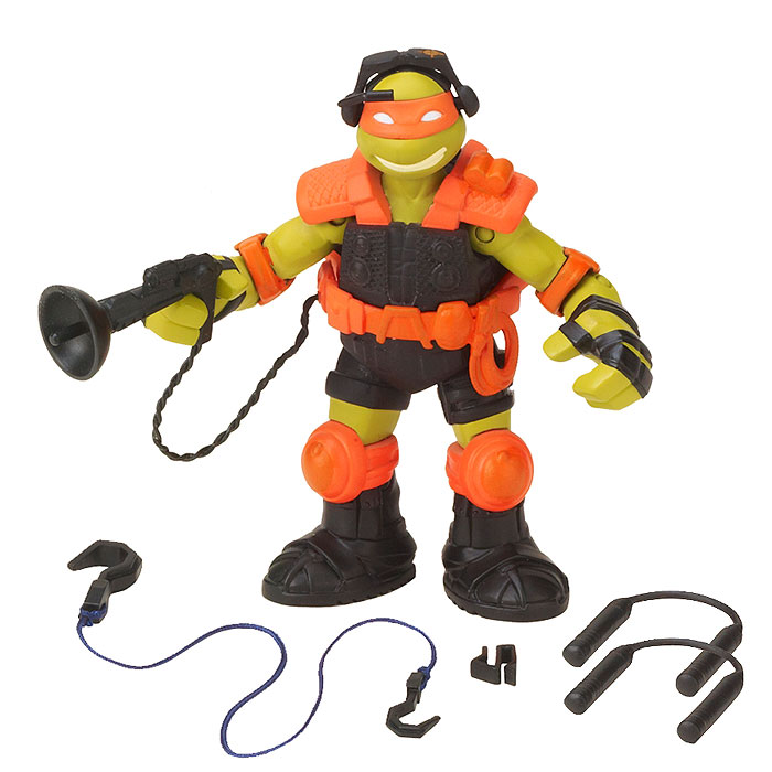 Фигурка Turtles Микеланджело, 12 см90569 Фигурка Turtles Микеланджело, 12 см90569Фигурка Turtles Микеланджело станет прекрасным подарком для вашего ребенка. Она выполнена из прочного пластика в виде Микеланджело. Голова, руки и ноги фигурки подвижны, что позволяет придавать Микеланджело различные позы. В комплект входит оружие Микеланджело - нунчаки, а также другие аксессуары. Ваш ребенок будет часами играть с этой фигуркой, придумывая различные истории с участием знаменитого героя.